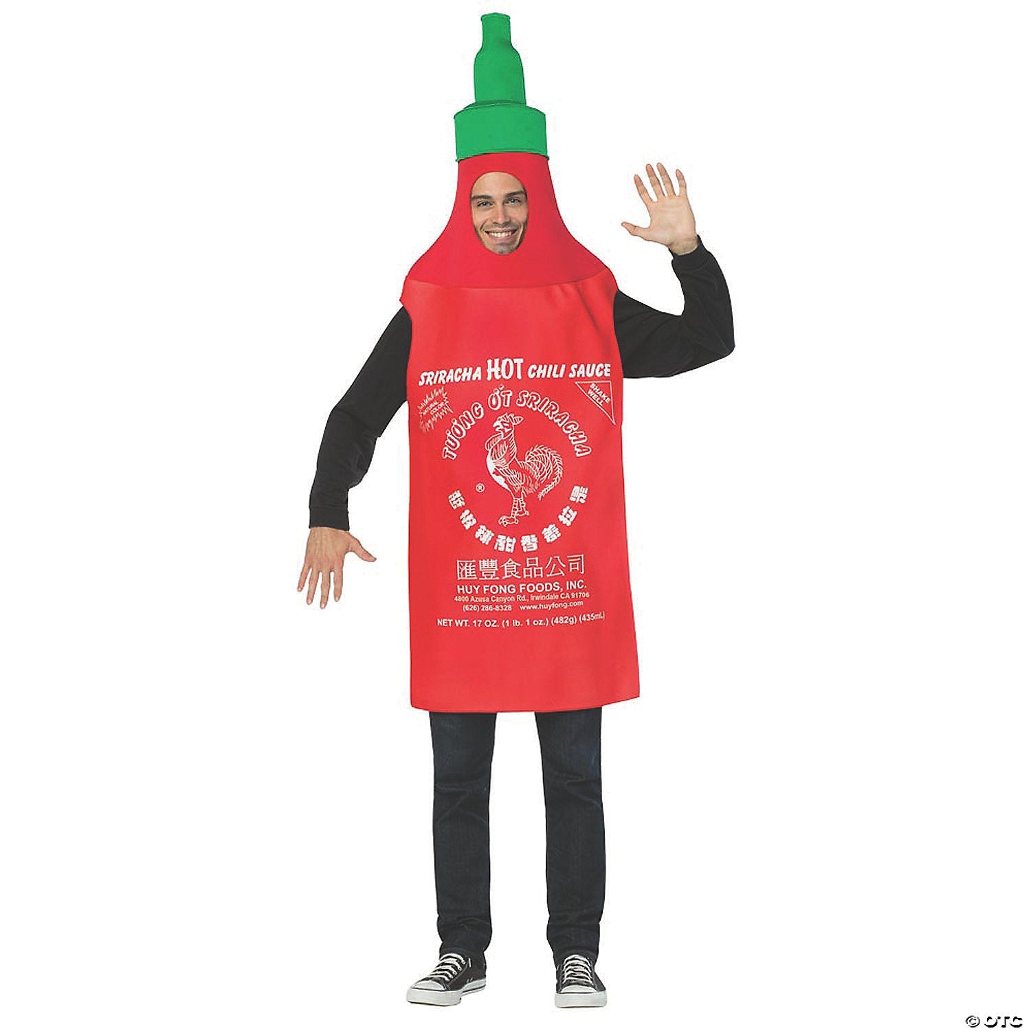 Adult Sriracha Bottle Costume