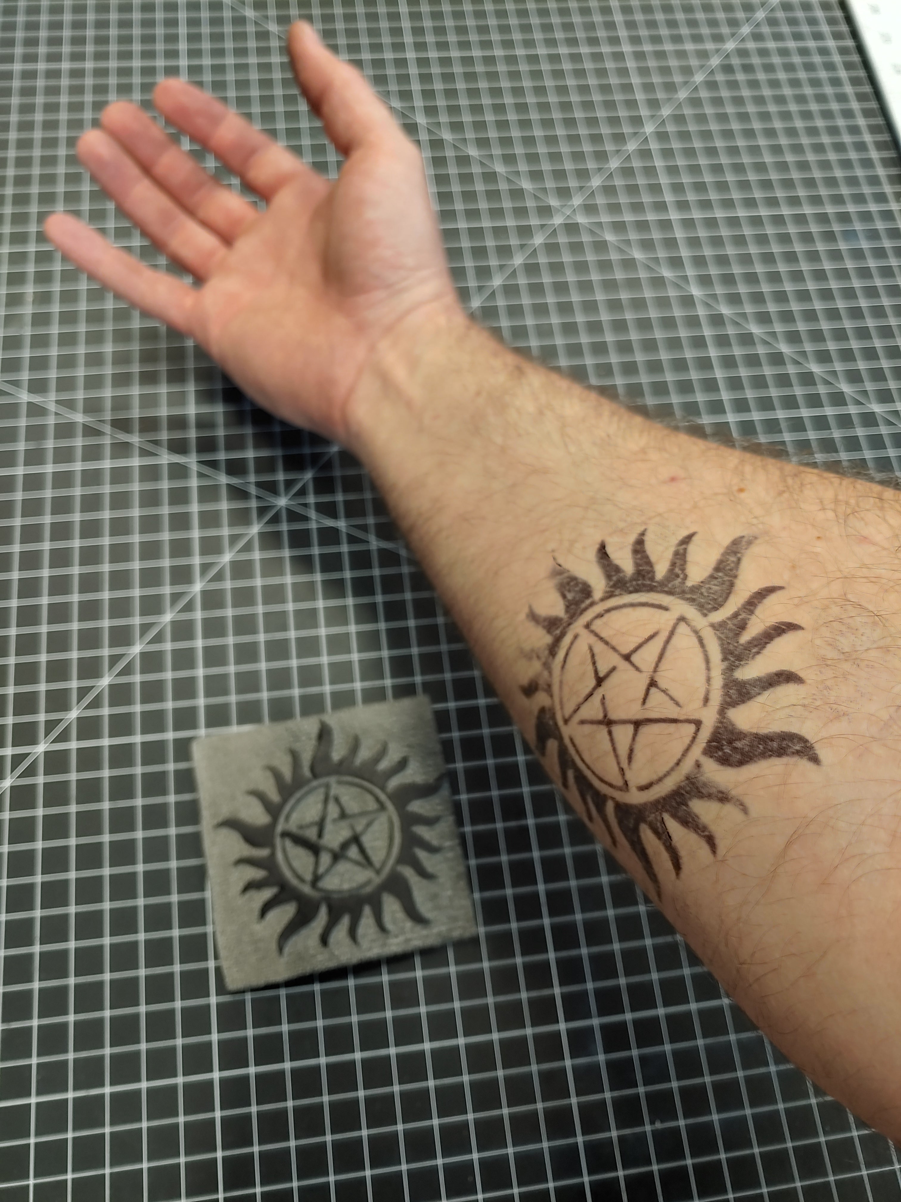 Temp tattoo stamp - Supernatural