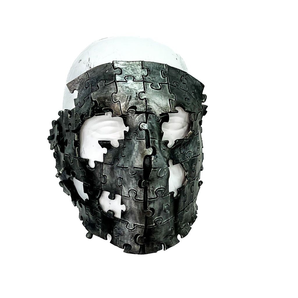 Handmade Genuine Leather  Puzzle Mask