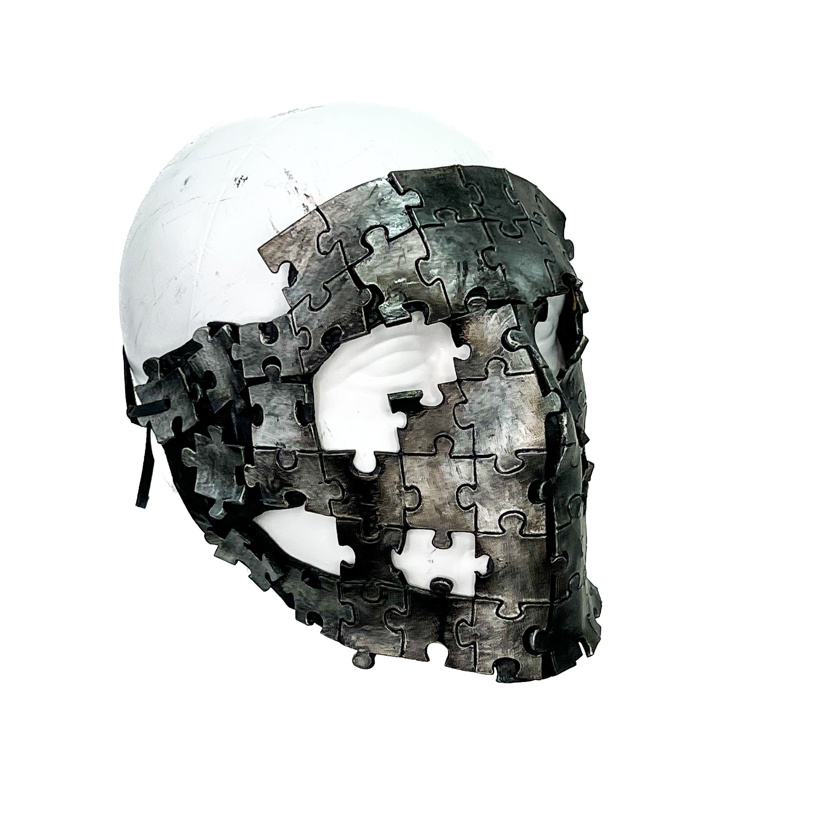 Handmade Genuine Leather  Puzzle Mask