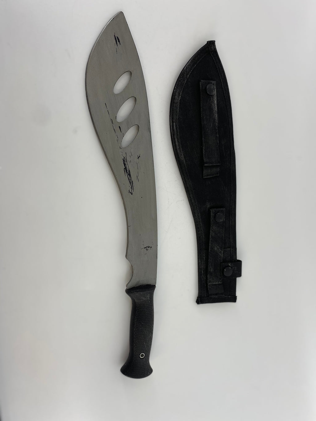 Machete Kukri Blade Safe Costume Prop with Sheath