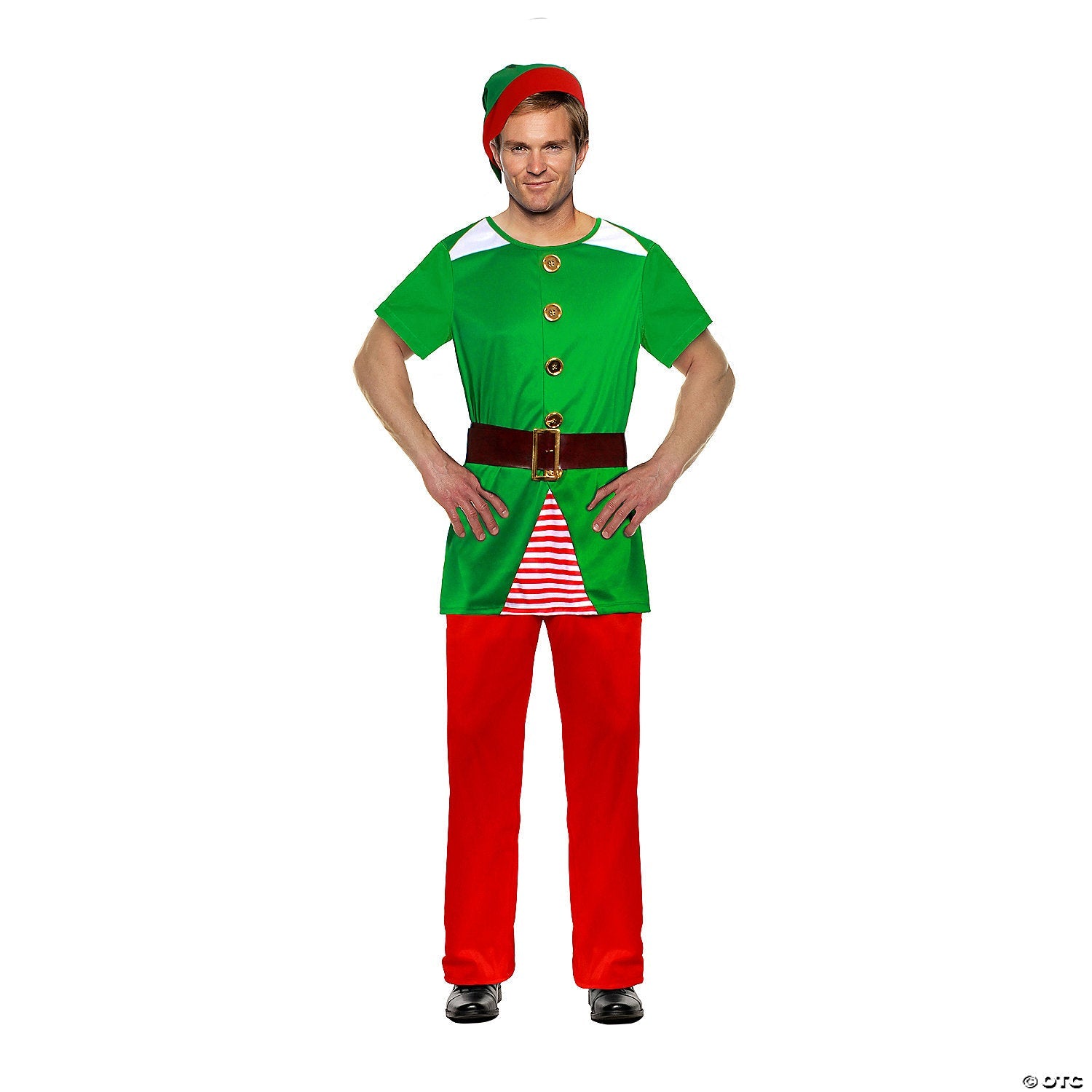 Adult's Short Sleeve Elf Costume - Large