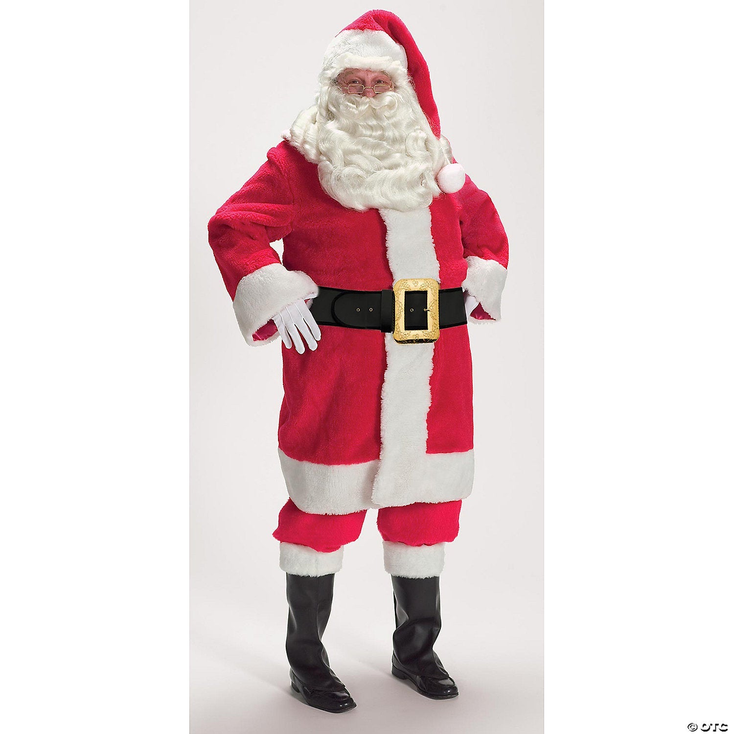 Adult Men's Deluxe Father Christmas Suit Costume - Large
