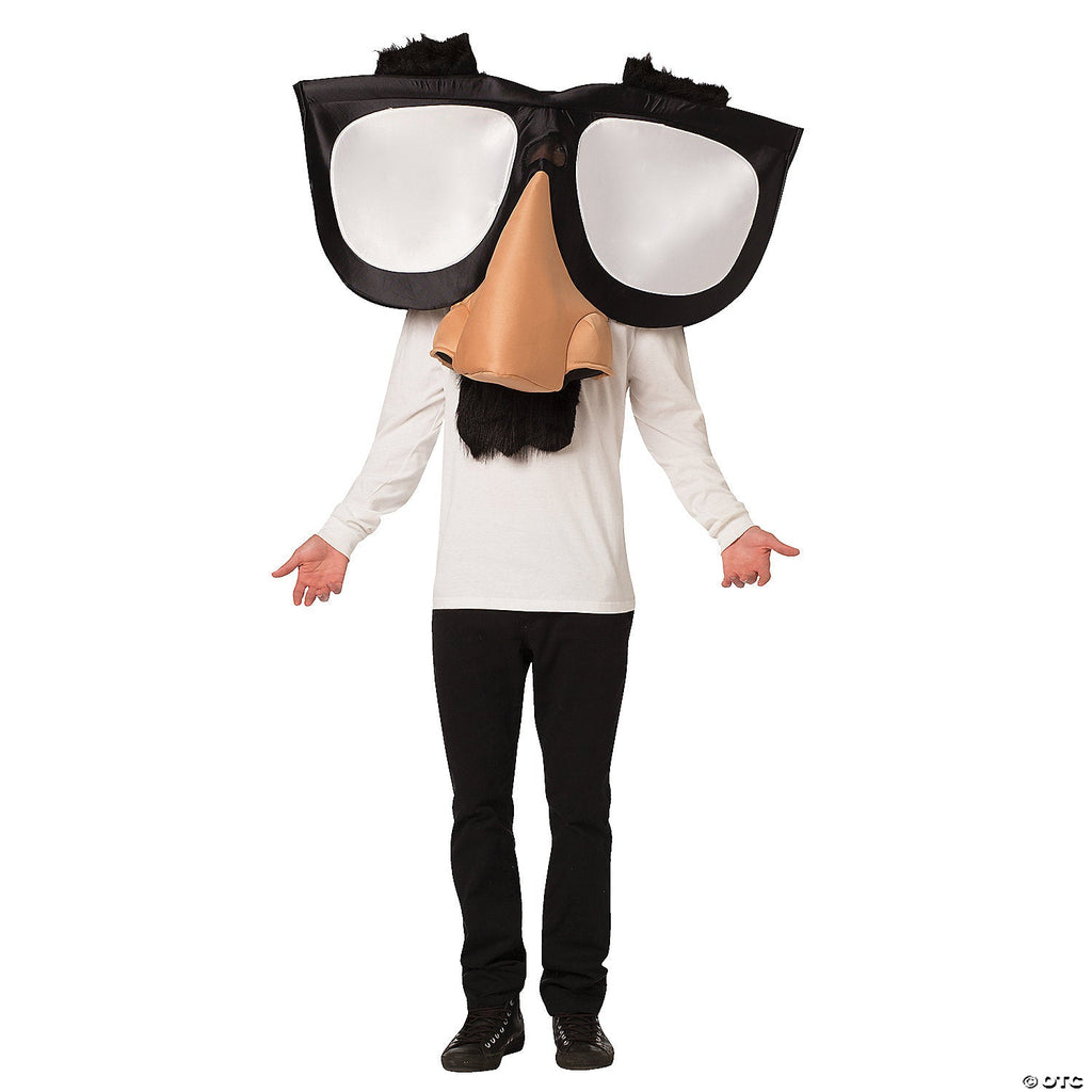 Adult Funny Nose Glasses Costume - 1 Pc.