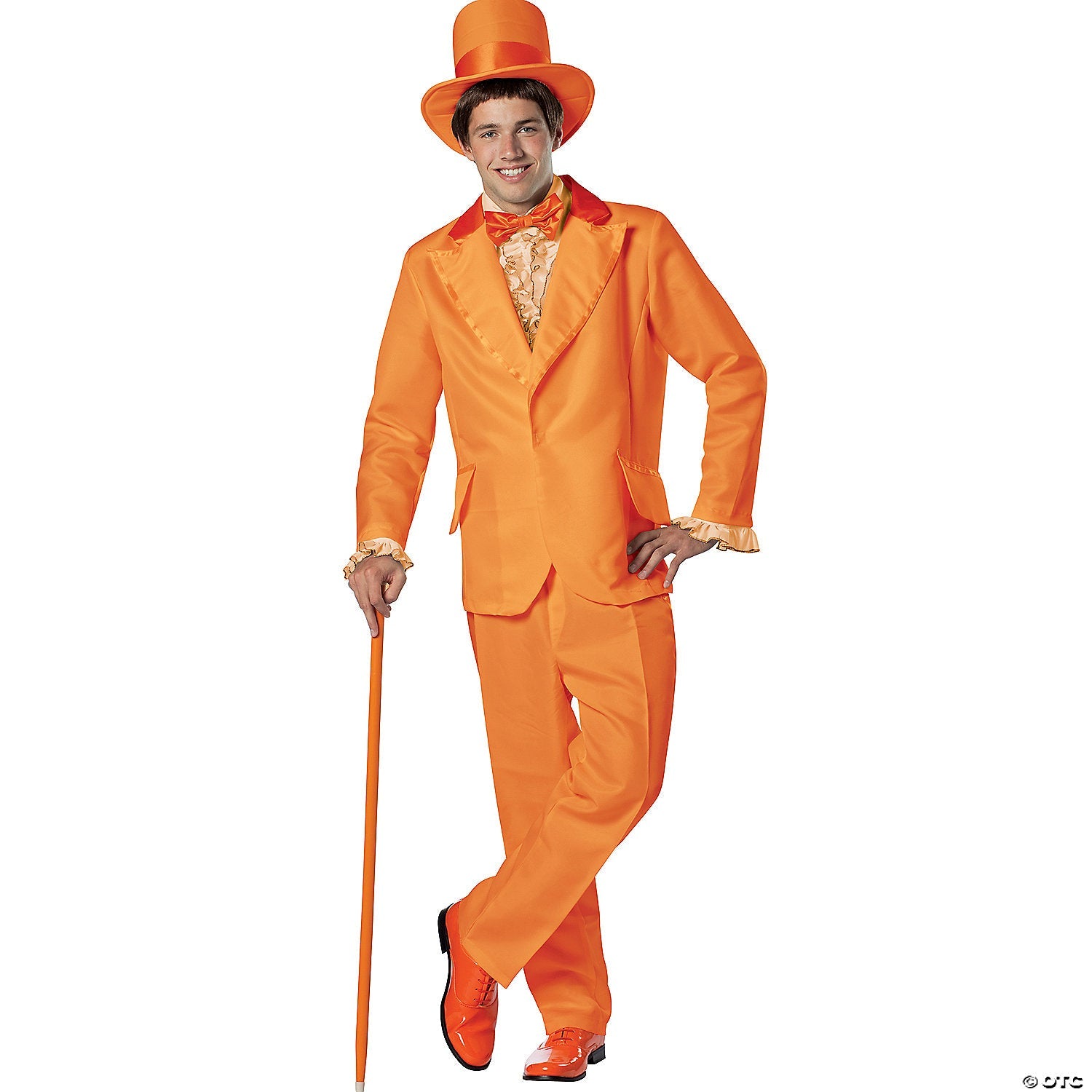 Adult Goofball Orange Costume Plus Size, XL