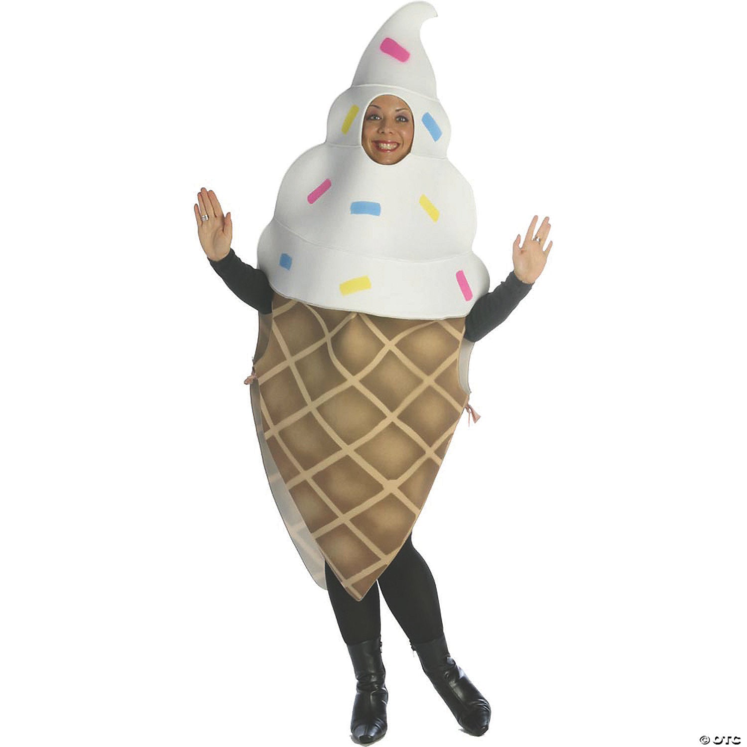 Adult Ice Cream Cone Costume - Standard