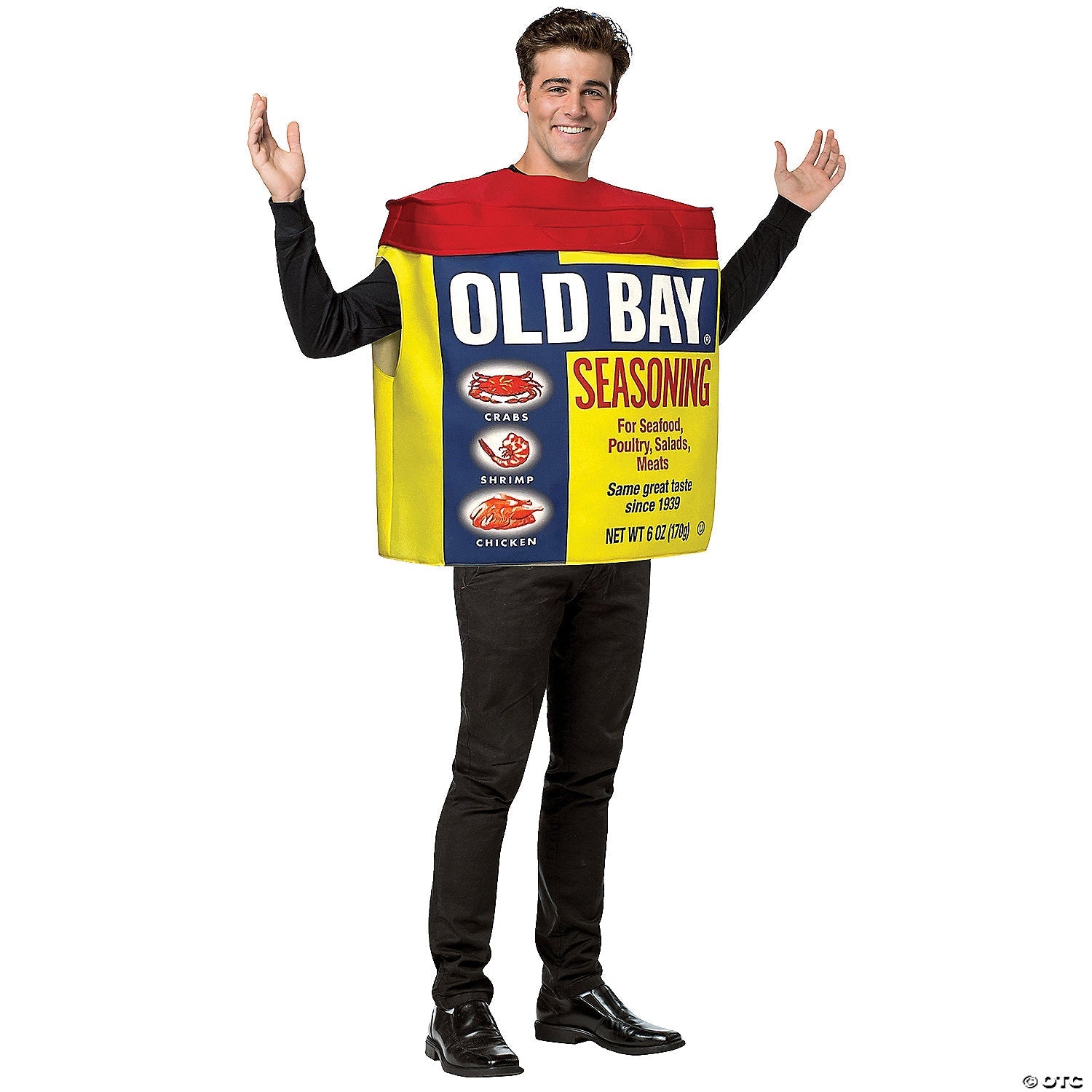 Adult Old Bay Seasoning Can Costume