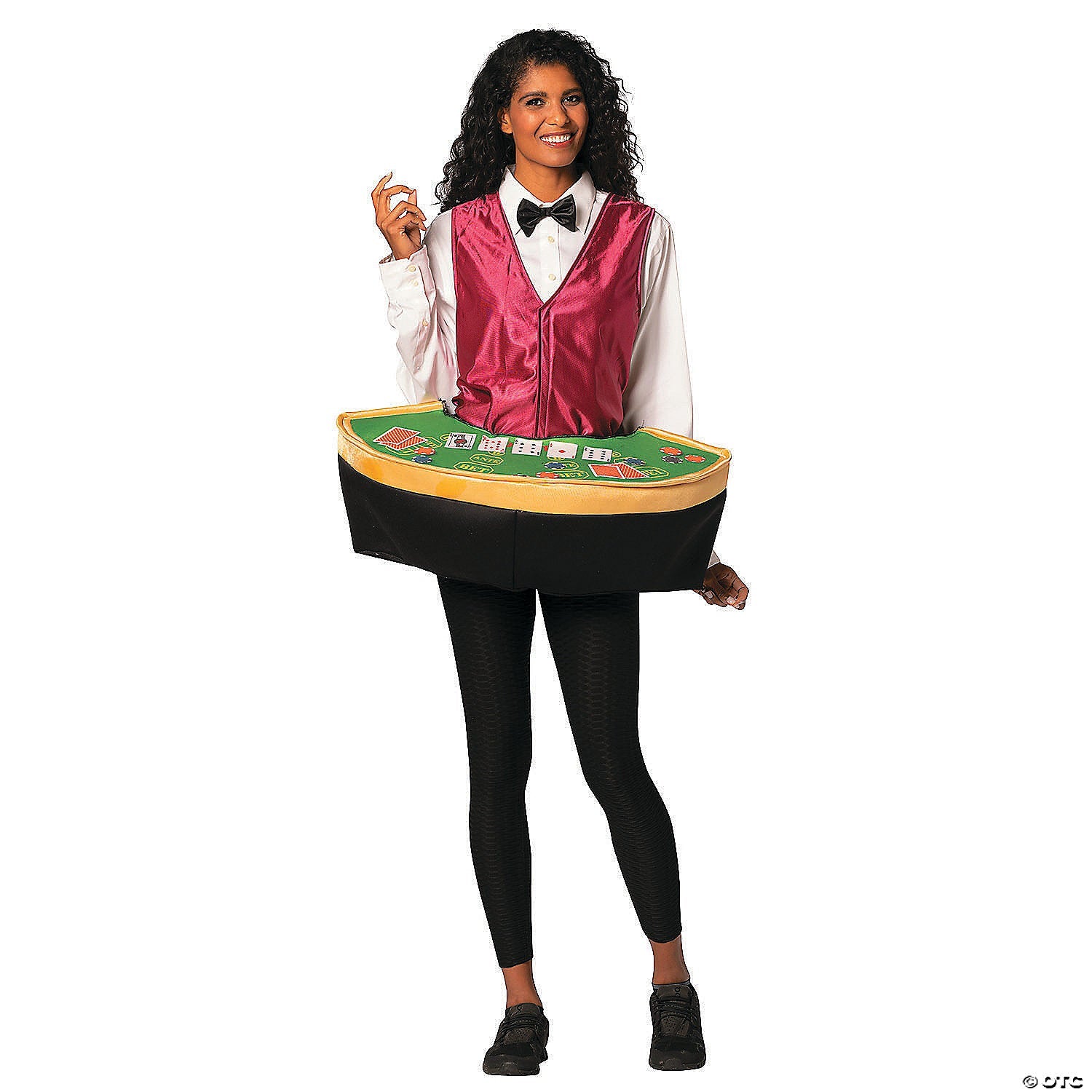 Adult Poker Dealer with Table Costume