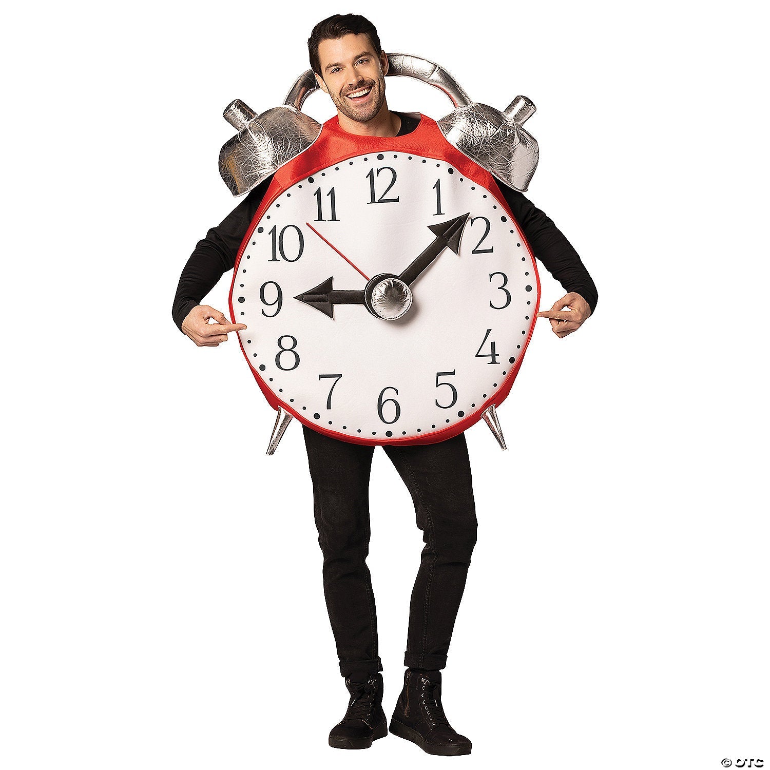 Adult Retro Alarm Clock with Bell Costume