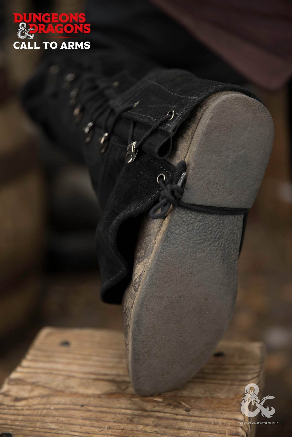 Dungeons & Dragons Leather Gaiters Type 2 Black