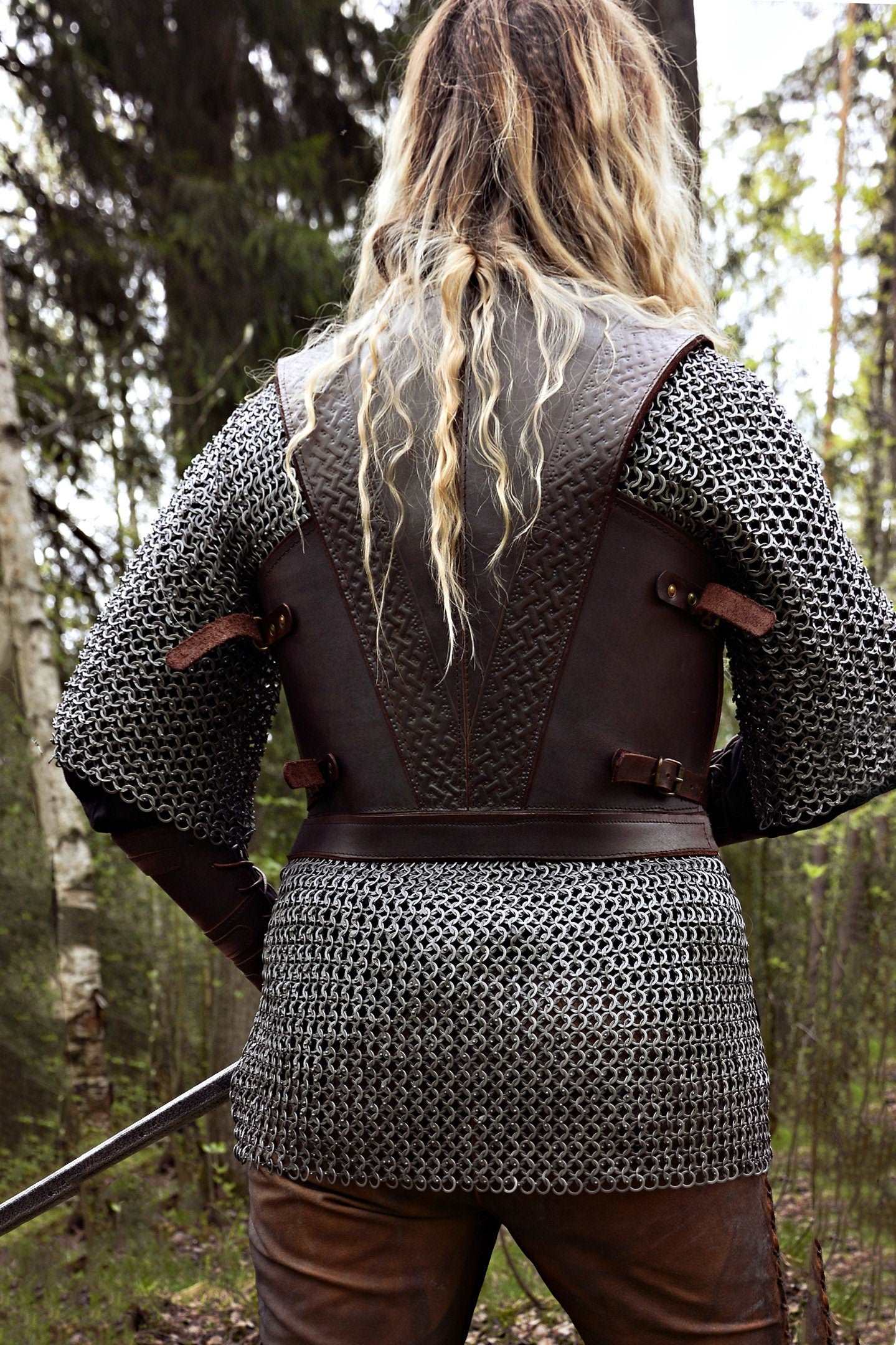 Eowyn armor set: cuirass+bracers (Lord of the Ring)