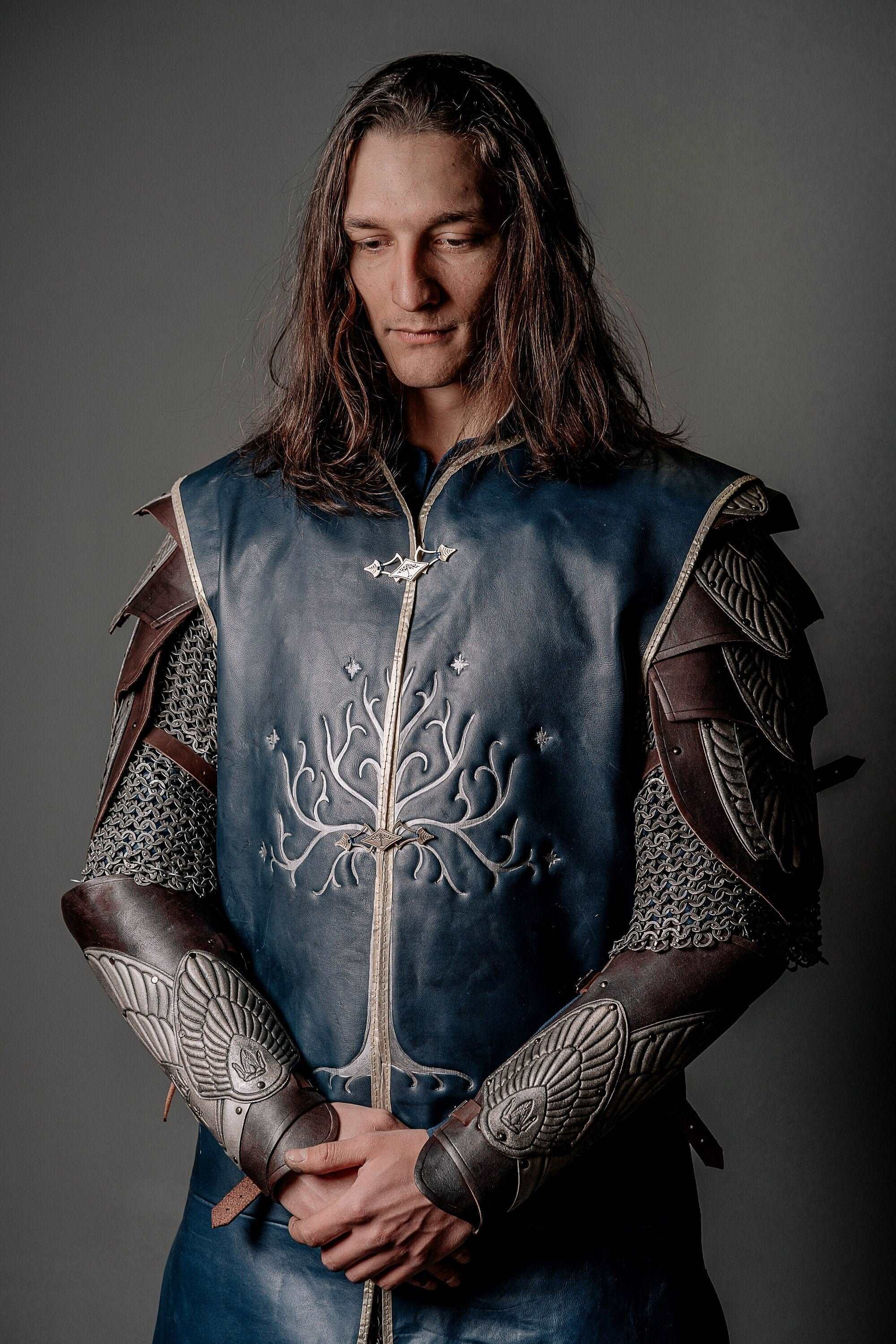 Aragorn king royal blue vest (Lord of the Rings)