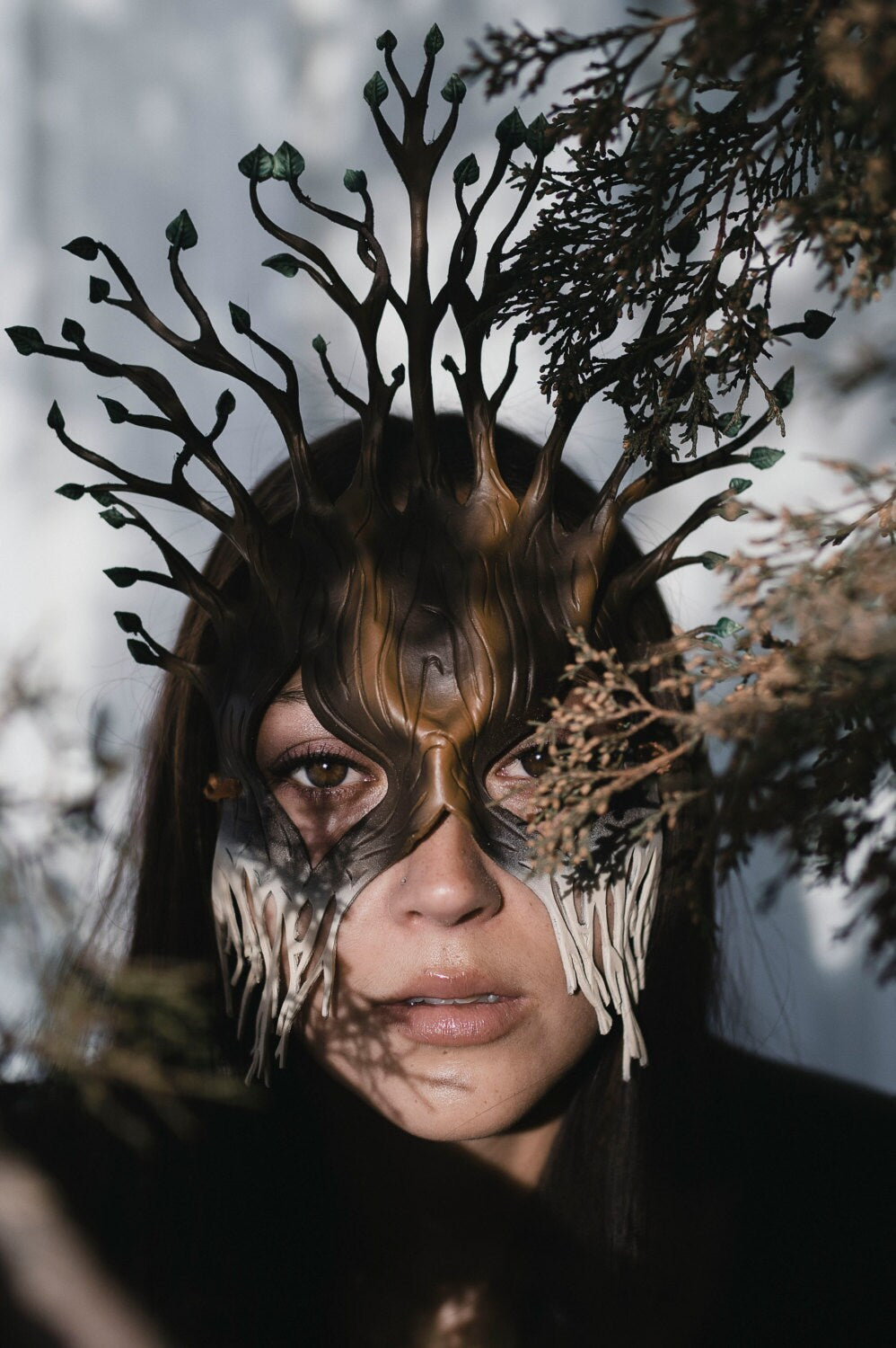 Summer - Handmade Genuine Leather Mask