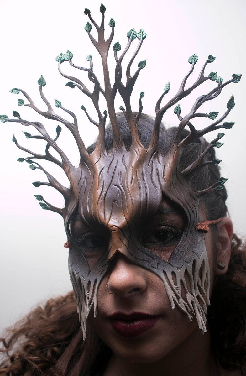 Summer - Handmade Genuine Leather Mask