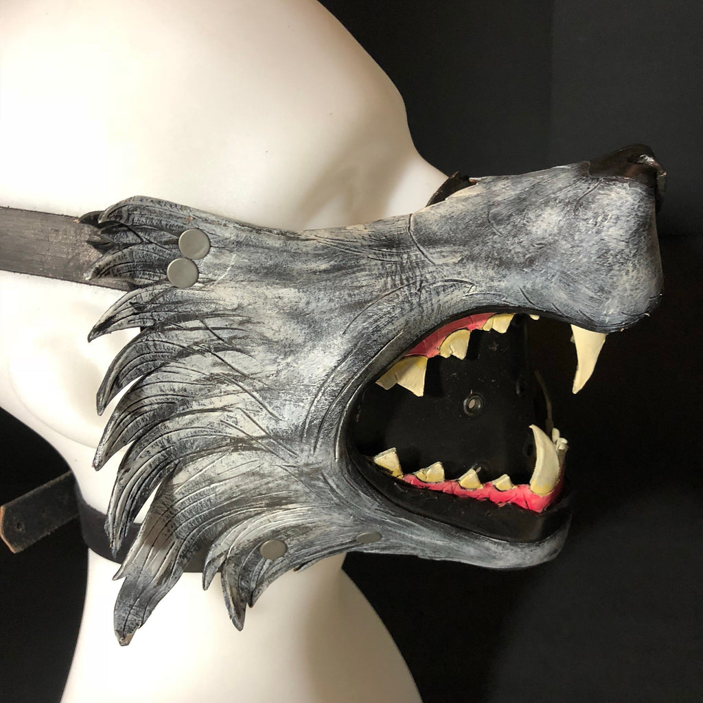 Mouth of the Lycan - Handmade Genuine Leather Riding Mouth Mask