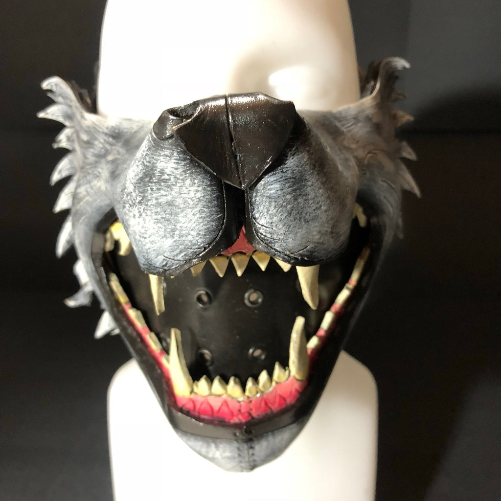 Mouth of the Lycan - Handmade Genuine Leather Riding Mouth Mask
