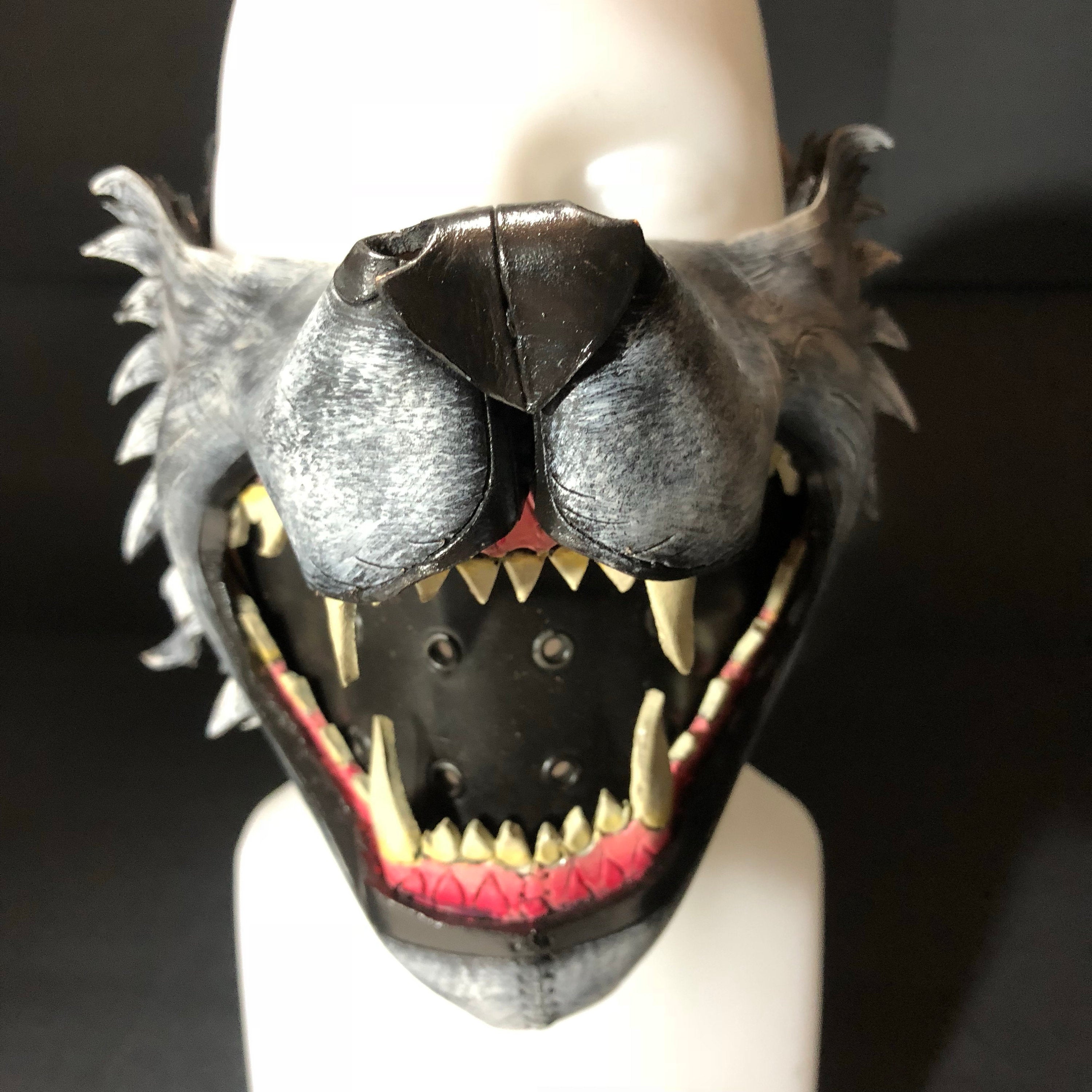 Mouth of the Lycan - Handmade Genuine Leather Riding Mouth Mask