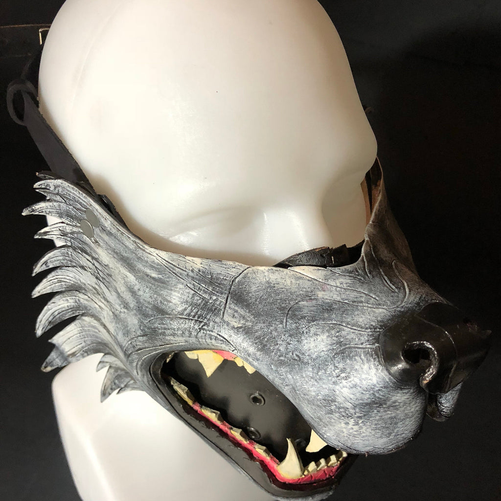 Mouth of the Lycan - Handmade Genuine Leather Riding Mouth Mask