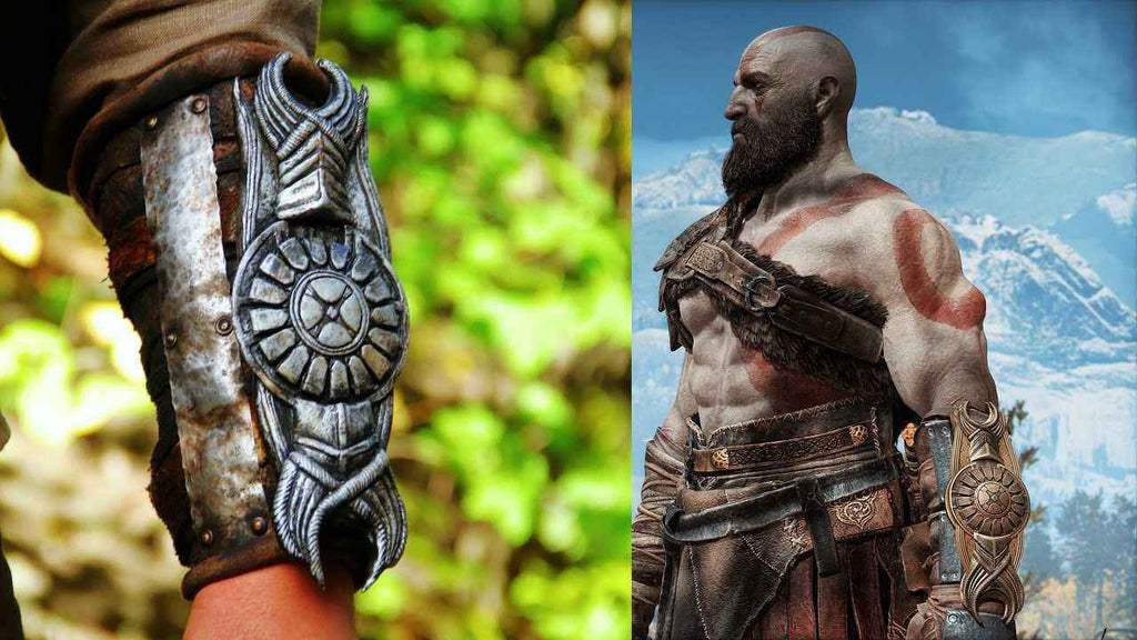 Leather bracer with shild (God of War)