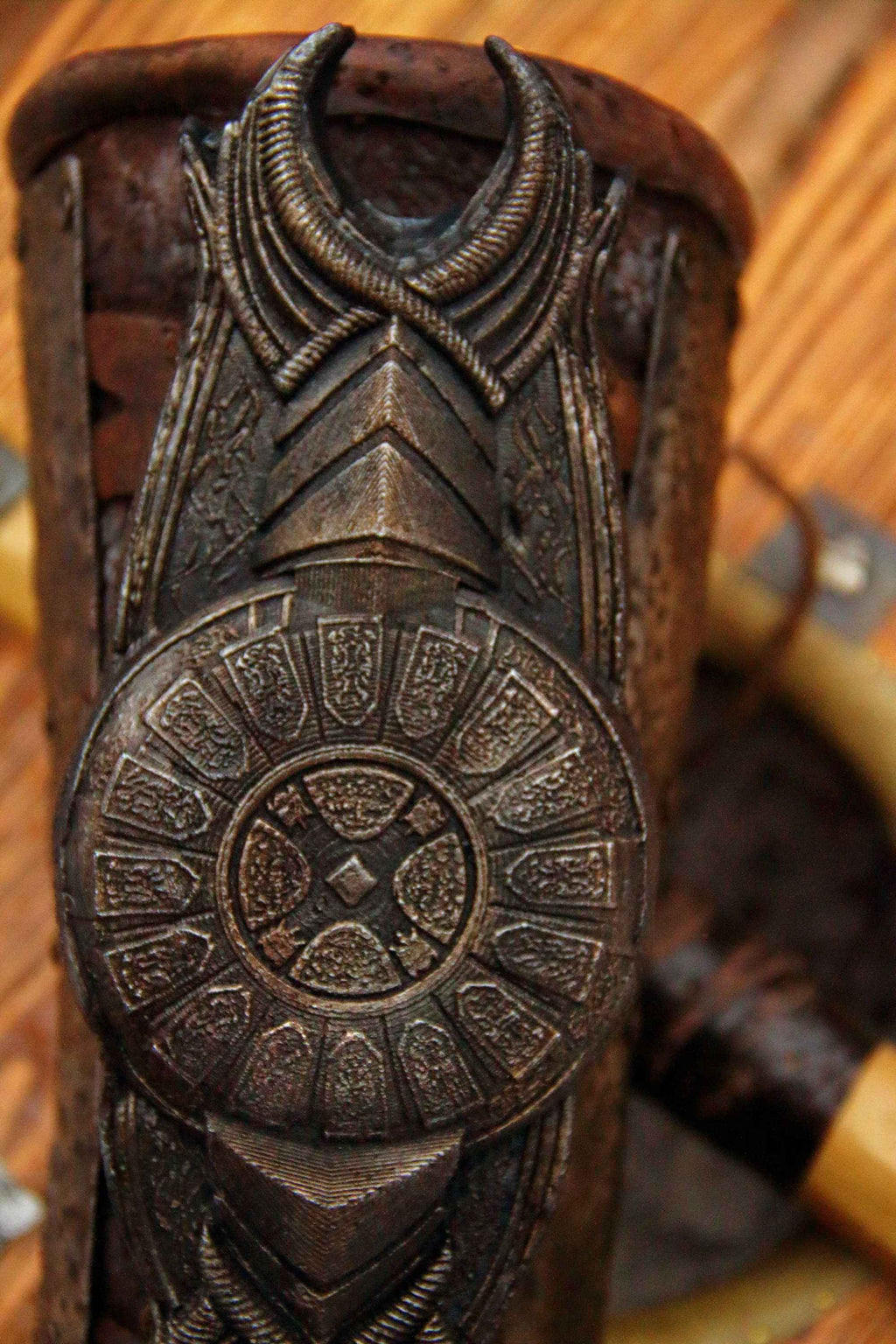 Leather bracer with shild (God of War)