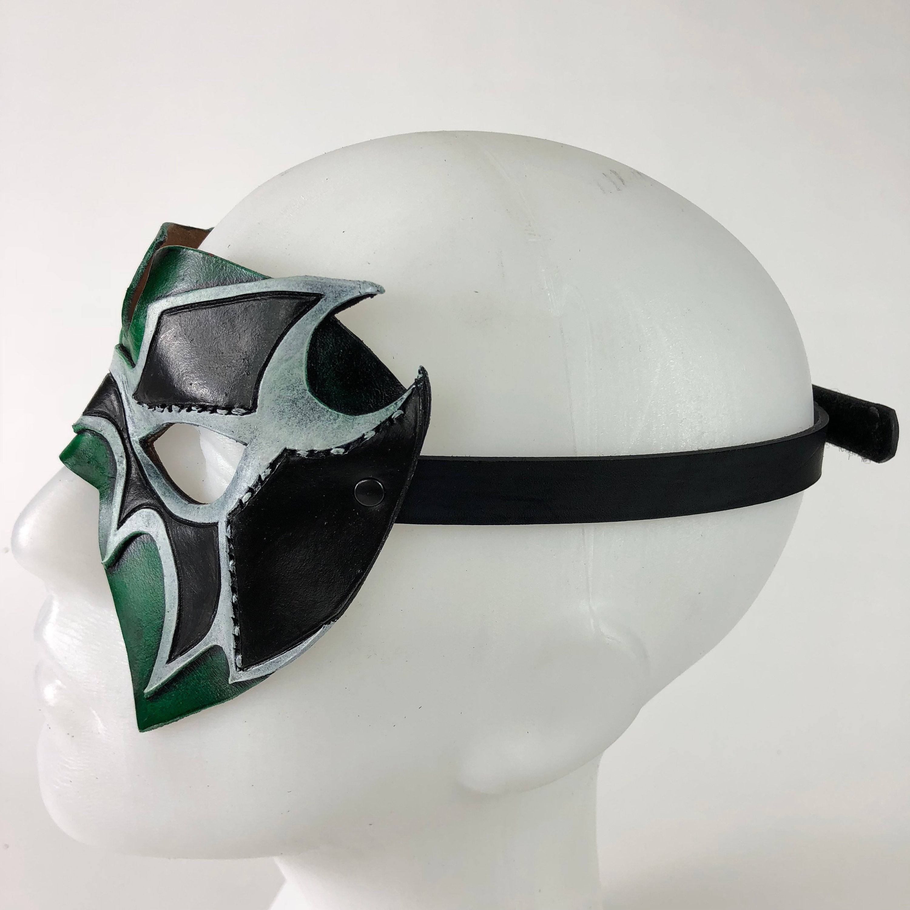 Super Hero Wrestling Mask Handmade Genuine Leather Mask