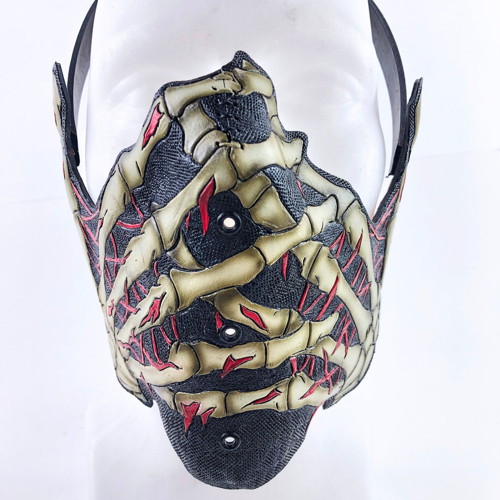 Handcrafted Genuine Leather Skeleton Hand Mask