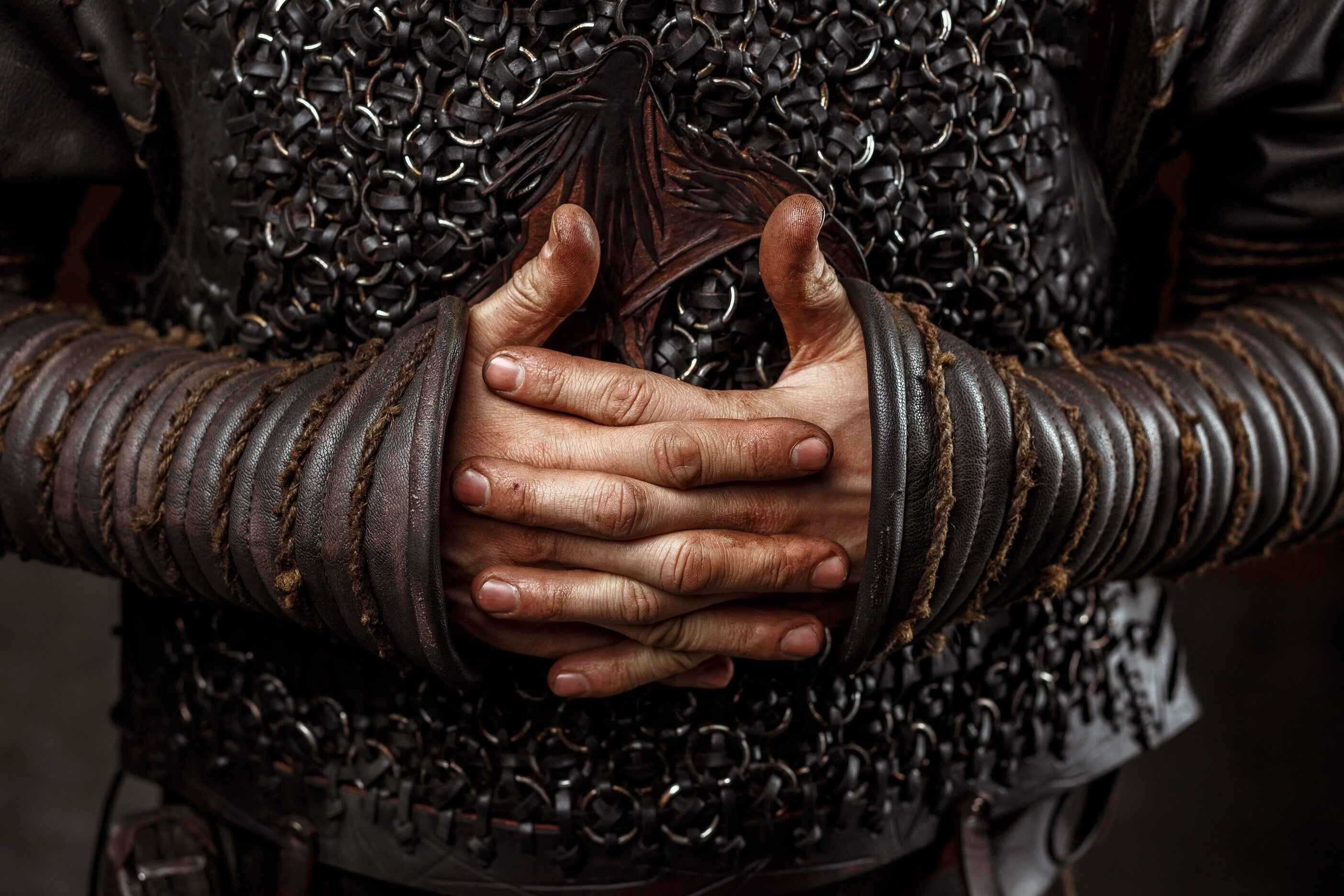 Ragnar medieval leather bracers (Vikings s2)