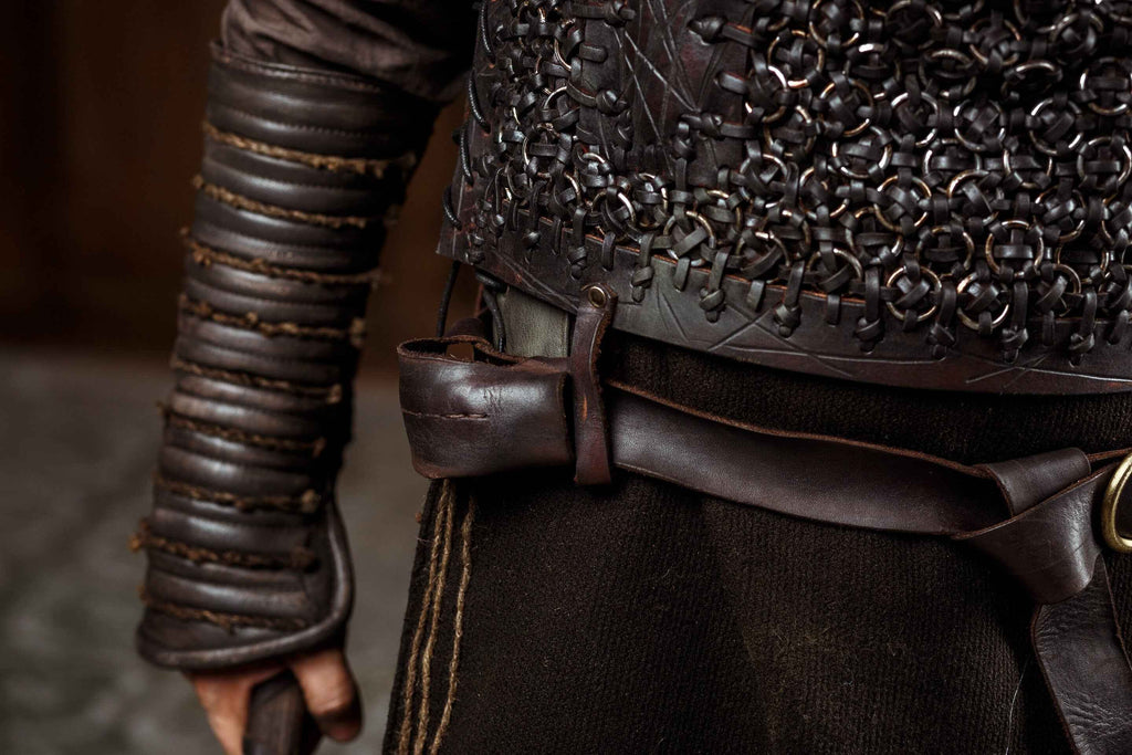 Ragnar medieval leather bracers (Vikings s2)