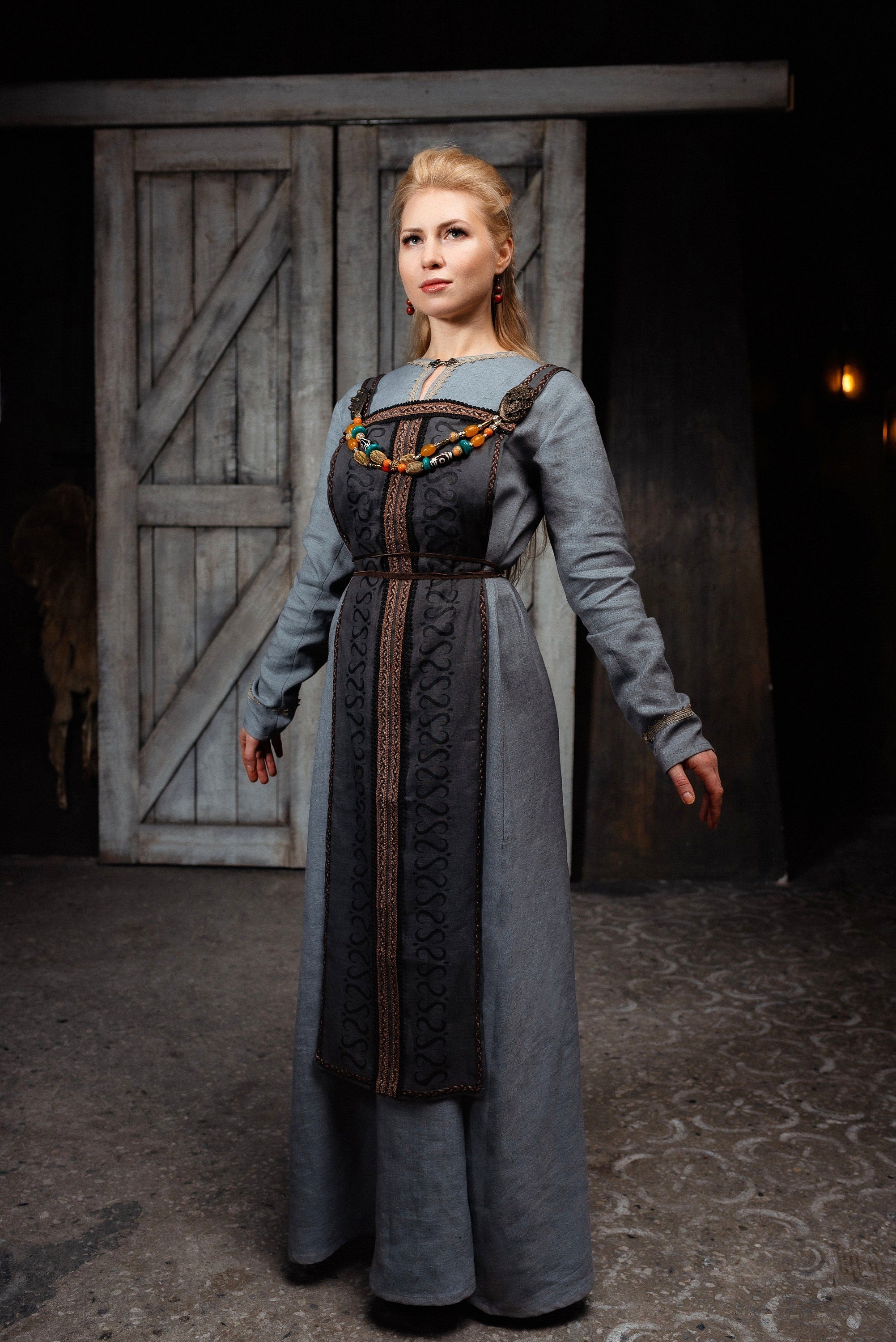 Lagertha linen dress (Vikings)