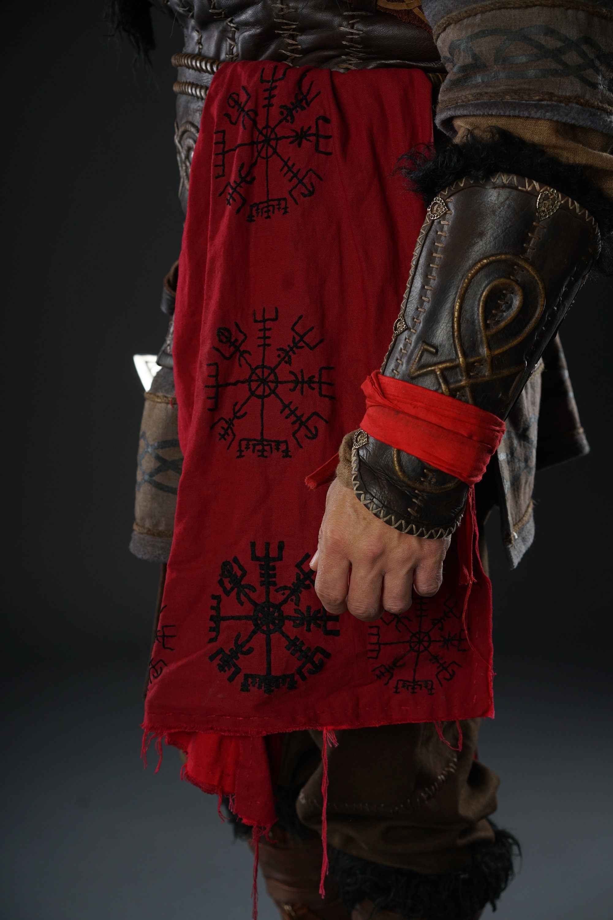 Viking leather bracers