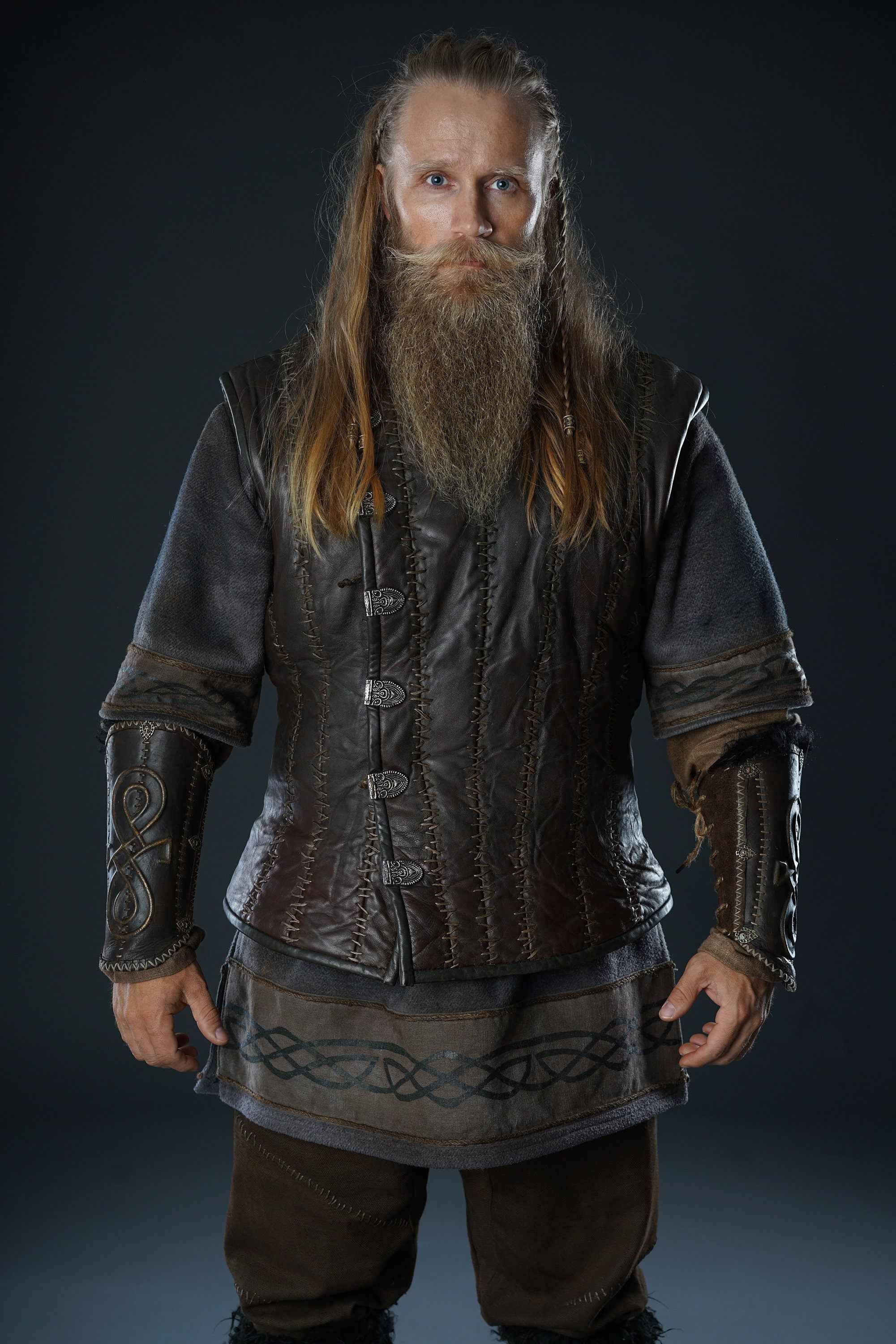 Viking leather bracers