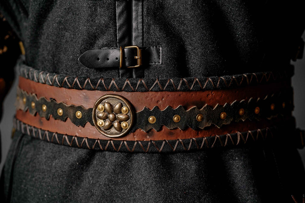 Ubbe leather wide belt