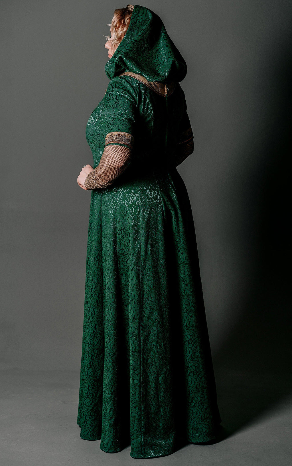 Viking green dress