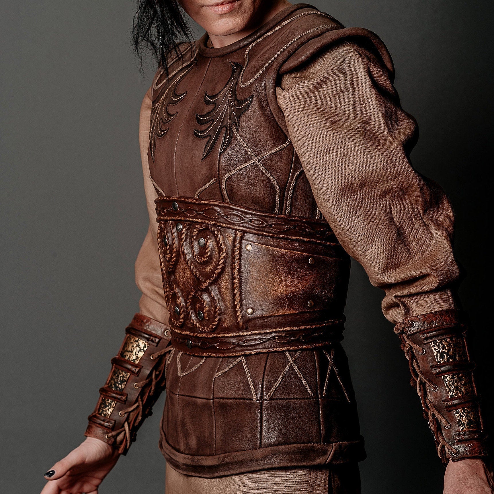 Porunn wide corset belt (Vikings)