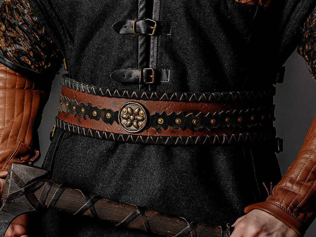 Ubbe leather wide belt