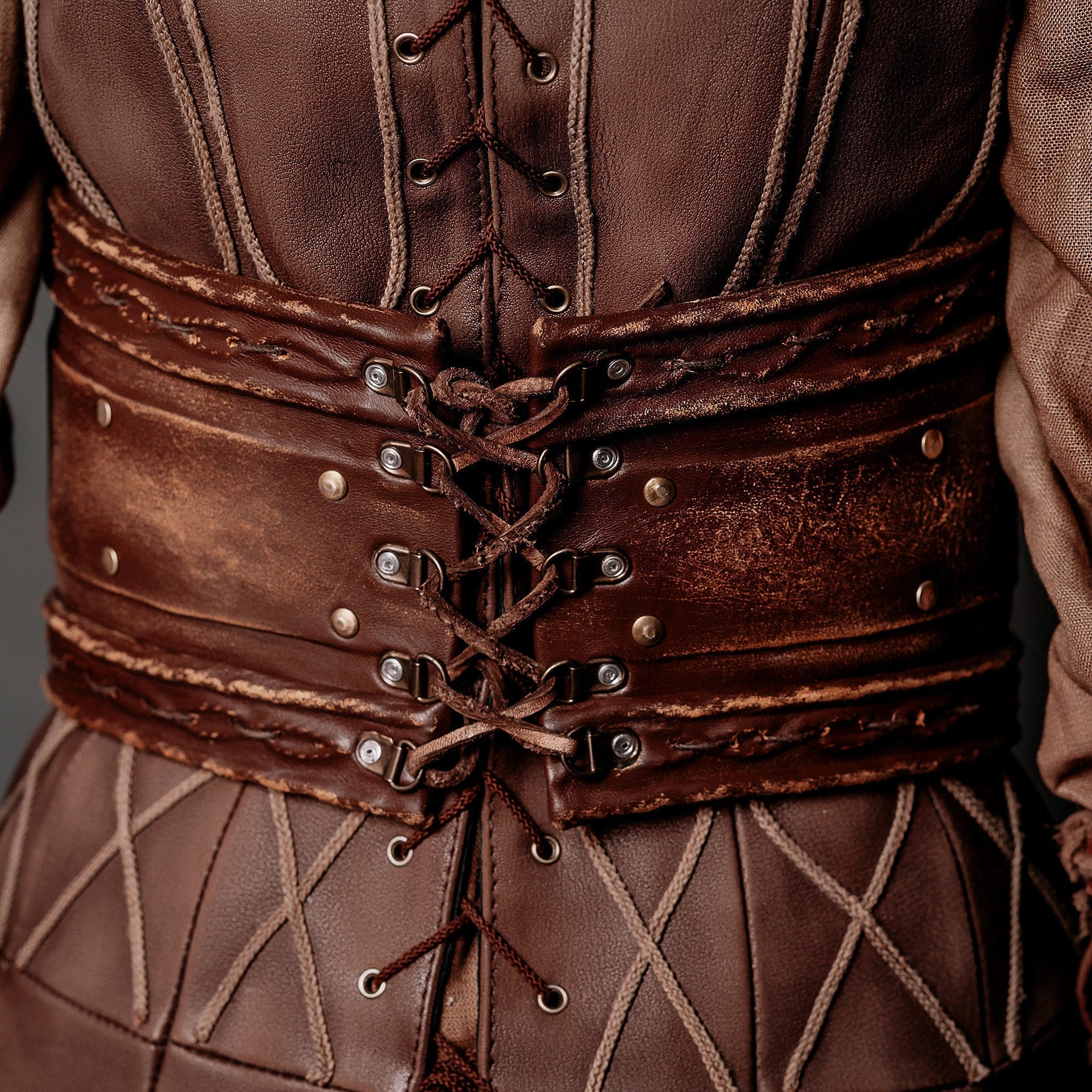 Porunn wide corset belt (Vikings)