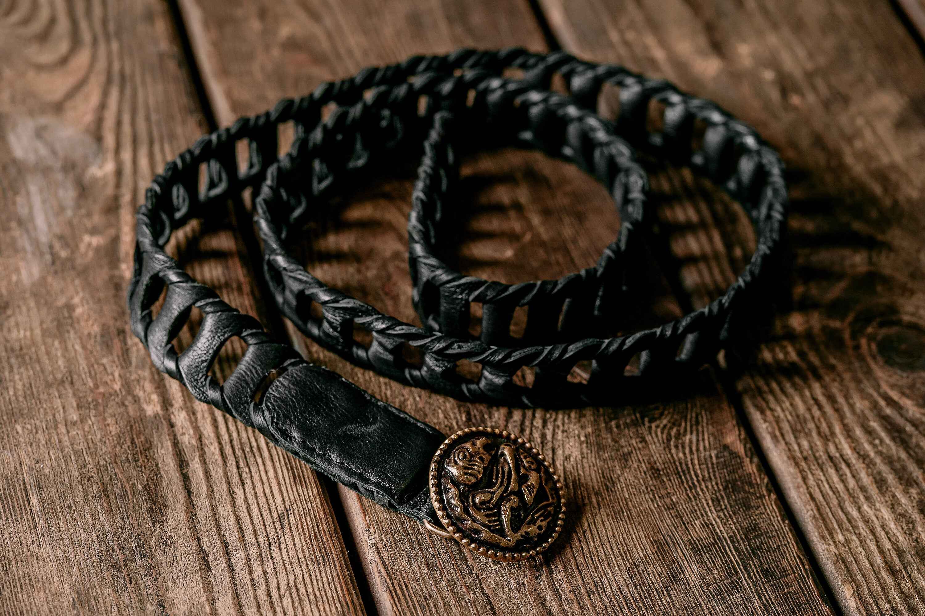 Khal Drogo medallion buckle belt