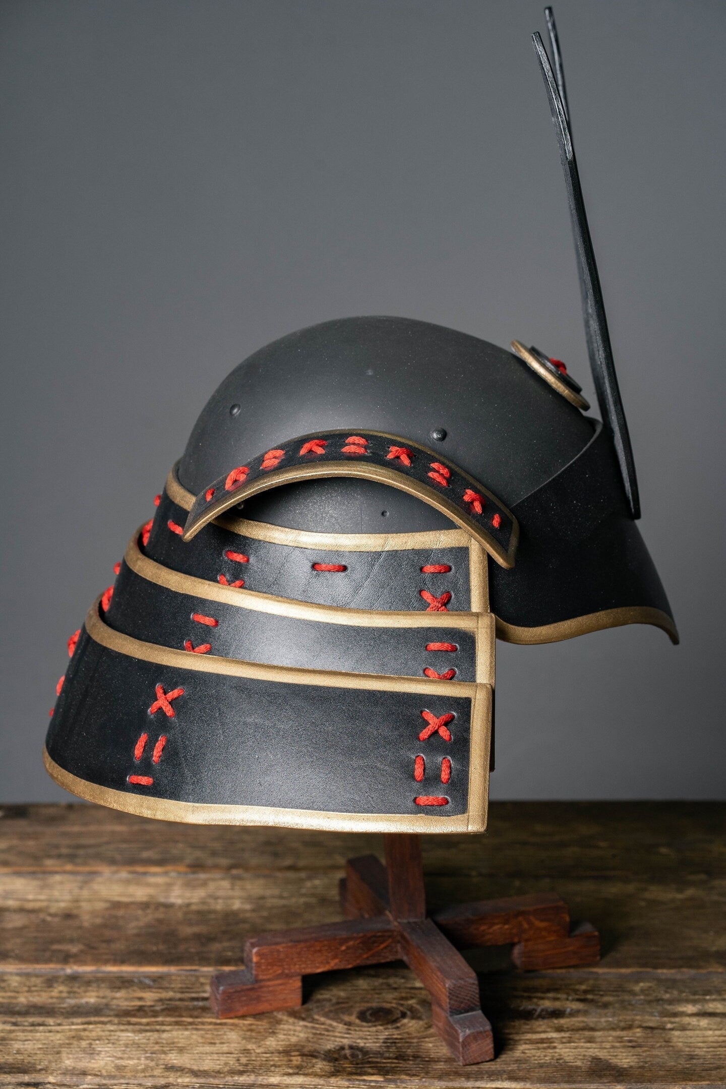 Samurai metal helmet
