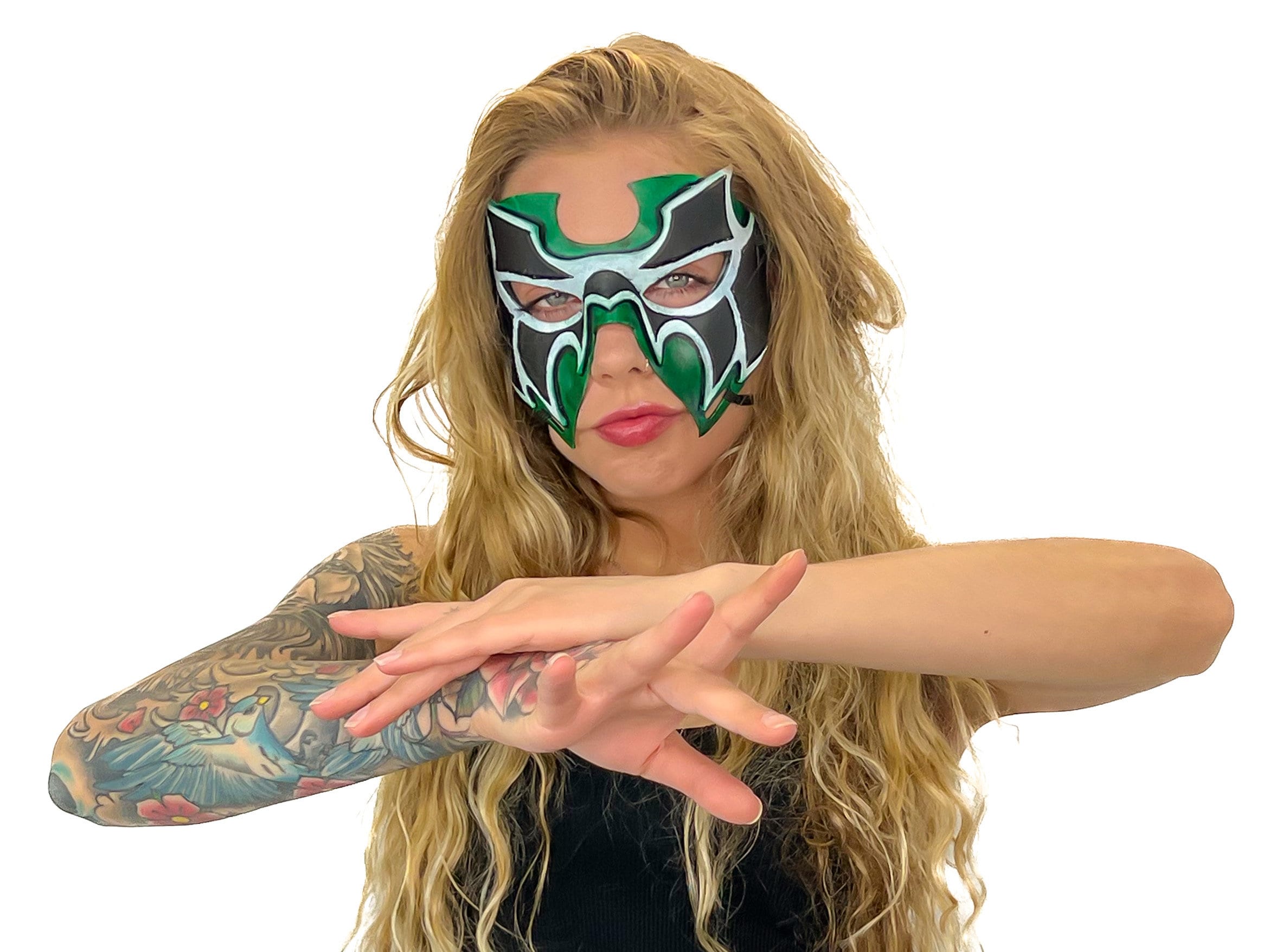 Super Hero Wrestling Mask Handmade Genuine Leather Mask