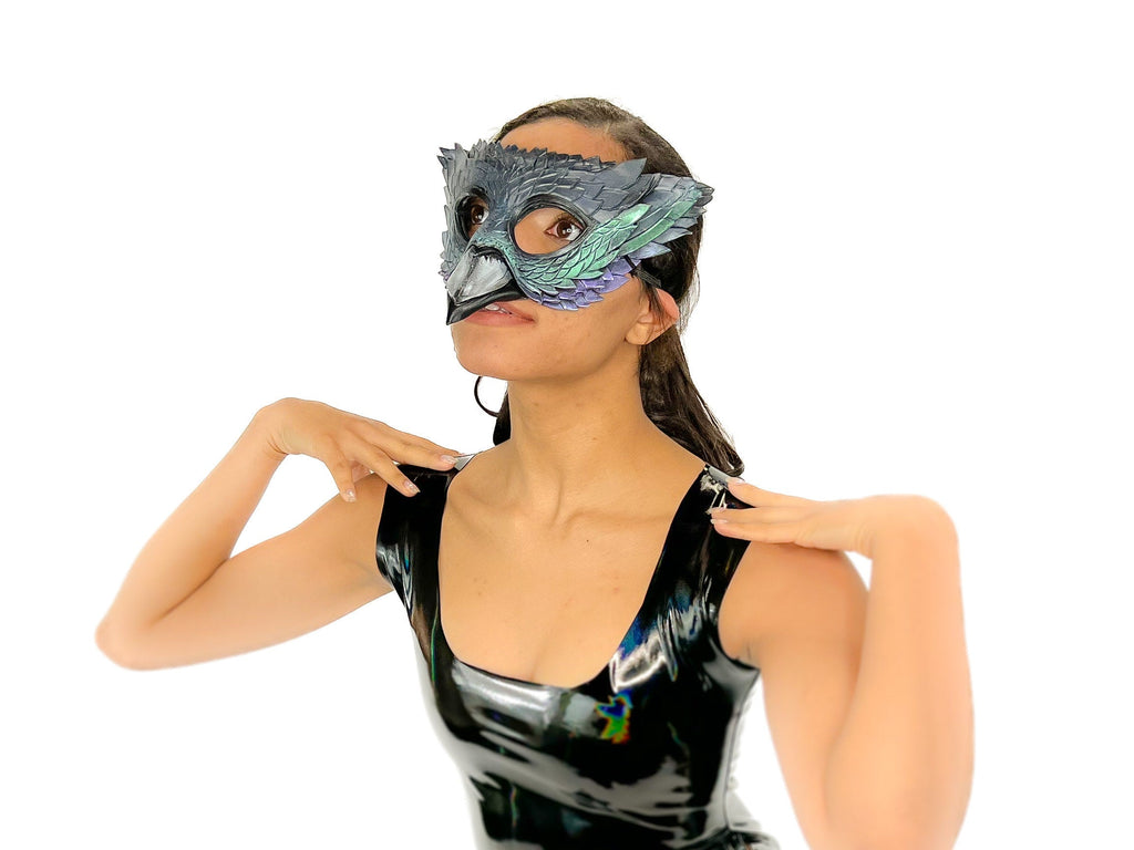 Pigeon Handmade Genuine Leather Mask