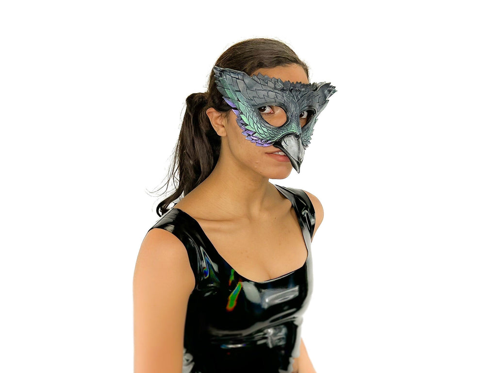 Pigeon Handmade Genuine Leather Mask