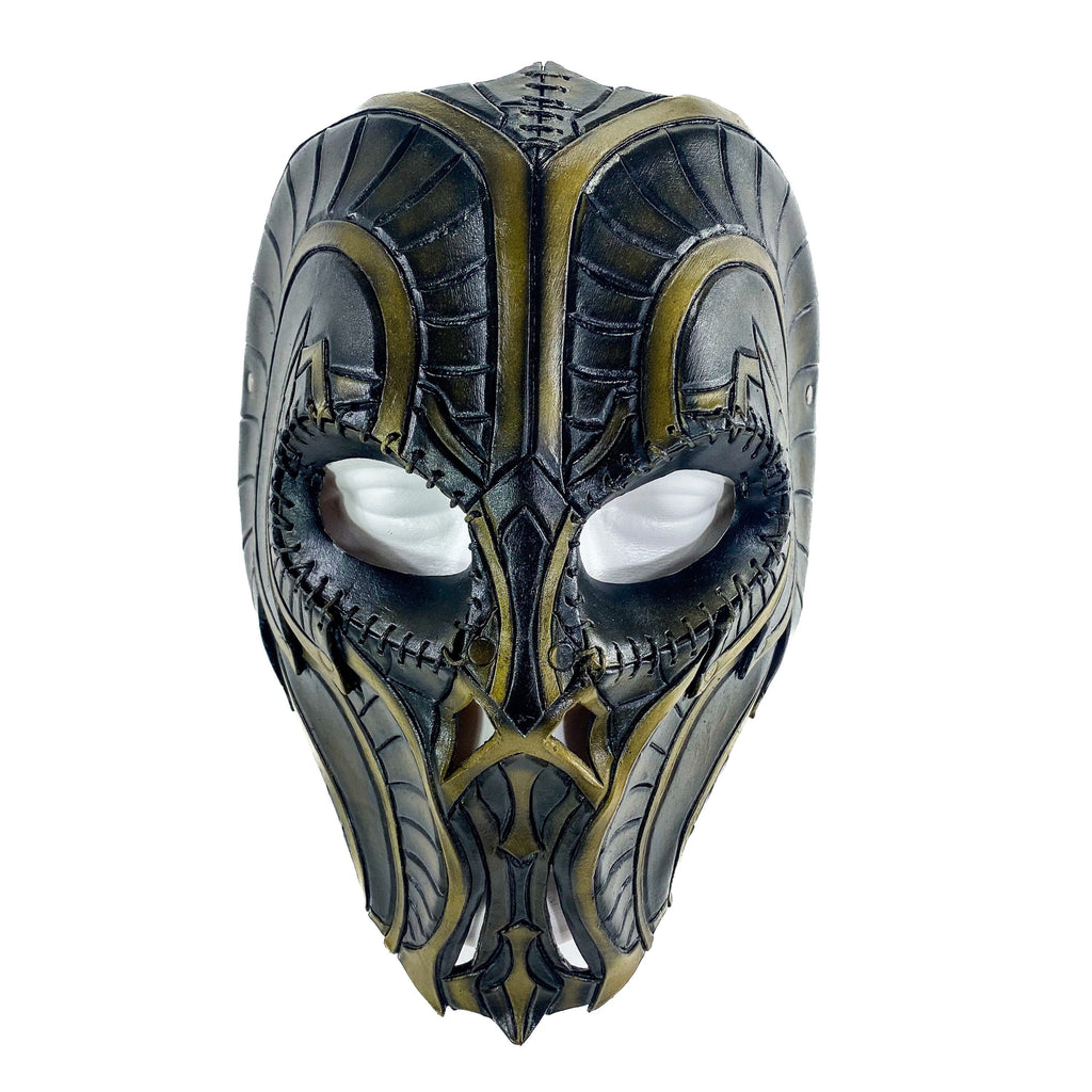 Handmade Genuine Leather Mask in Natural Colors