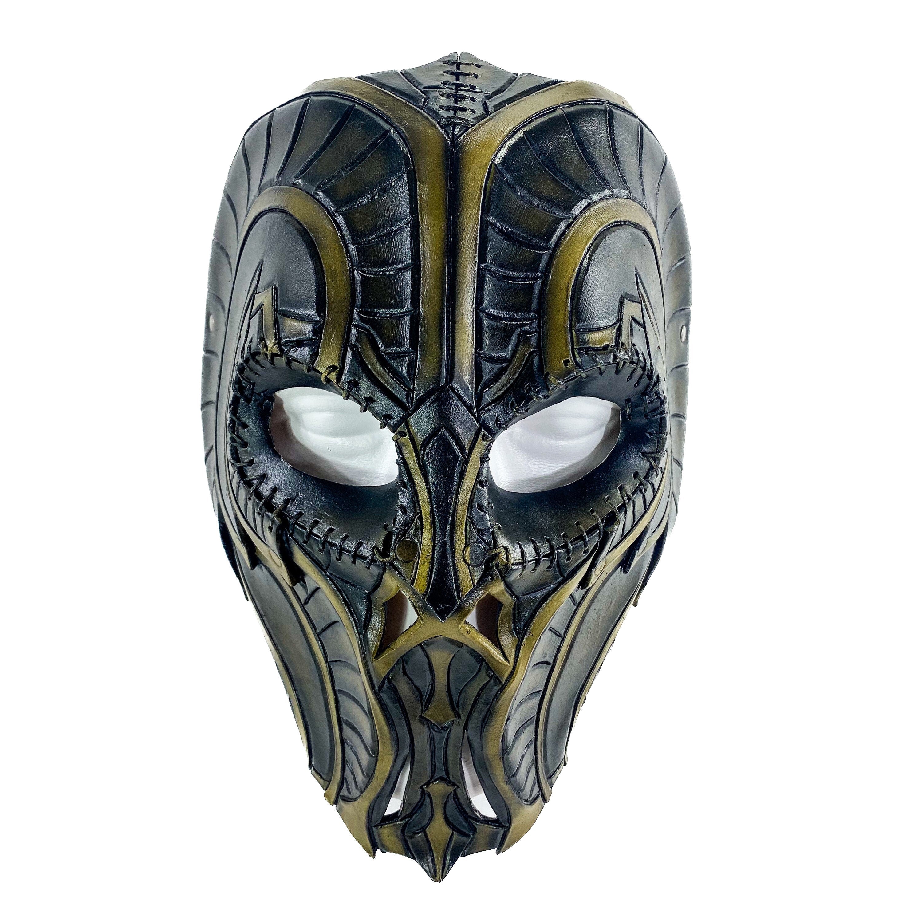 Handmade Genuine Leather Mask in Natural Colors