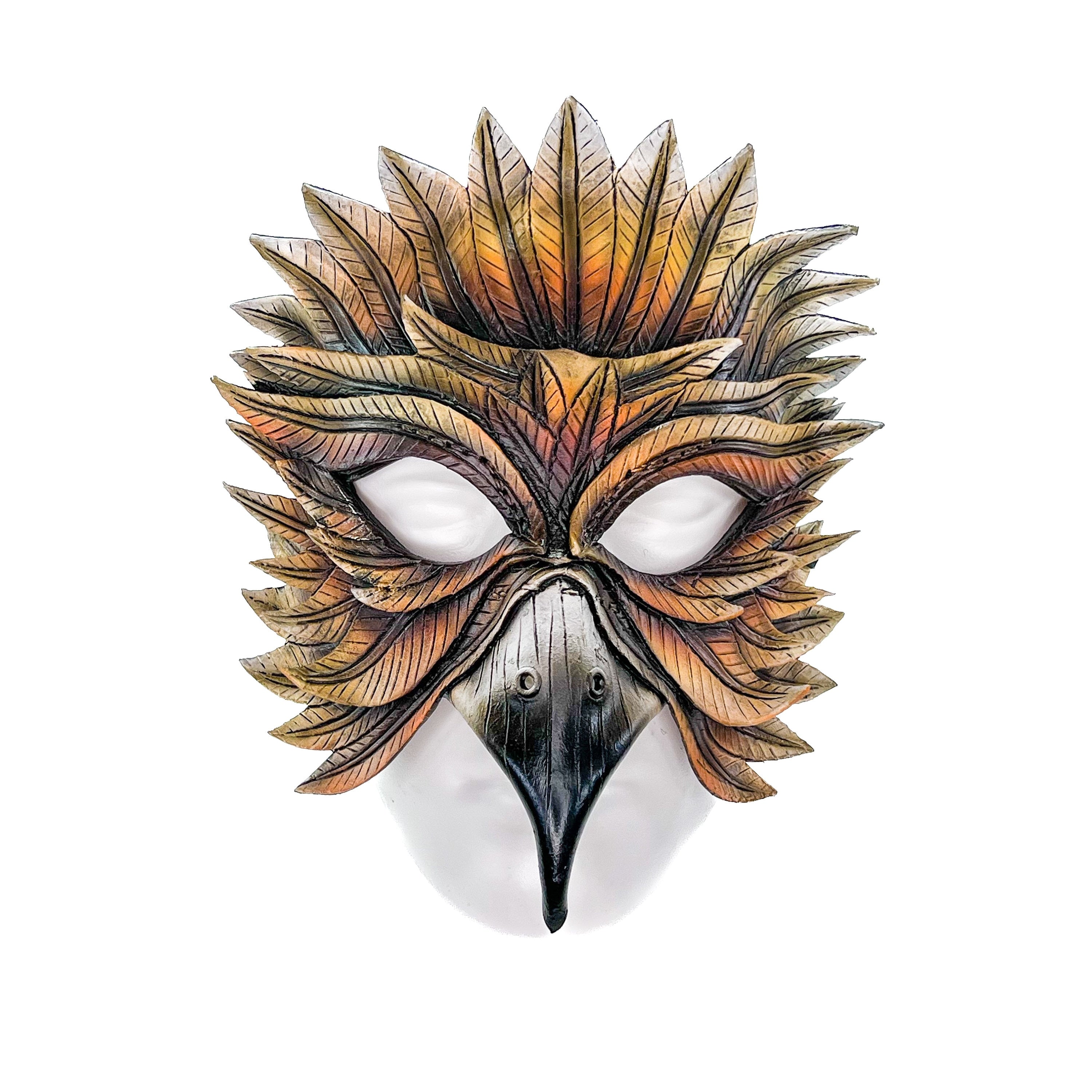 Hawk Handmade Genuine Leather Mask