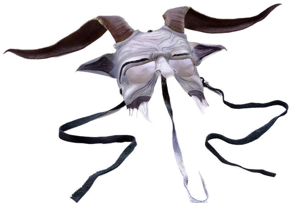 Krampus Handmade Genuine Leather Mask for Masquerade Cosplay or Halloween Costumes