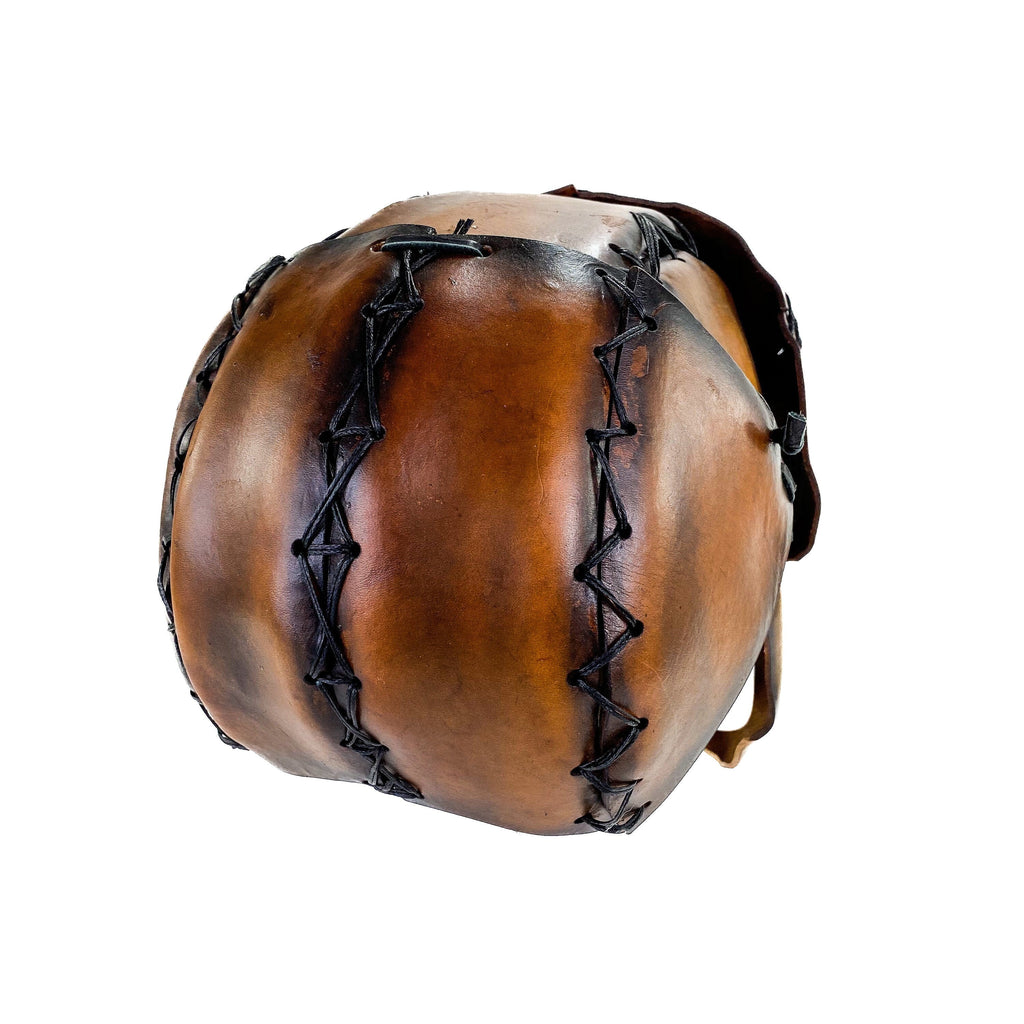 The Toy  - Handmade Leather Mask with Pull Ties