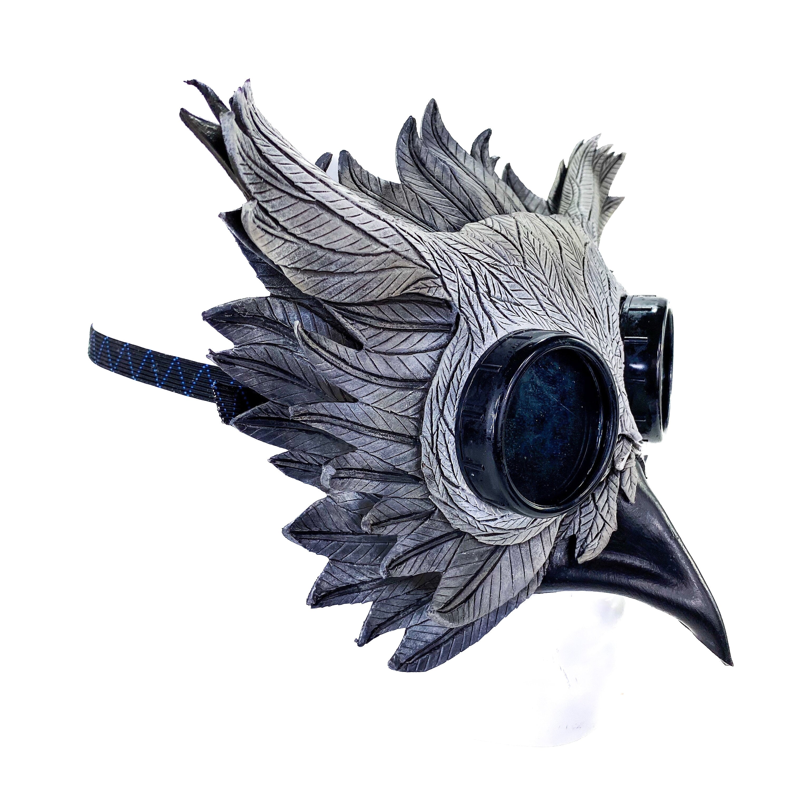 Horned Owl Goggles Handmade Genuine Leather Mask