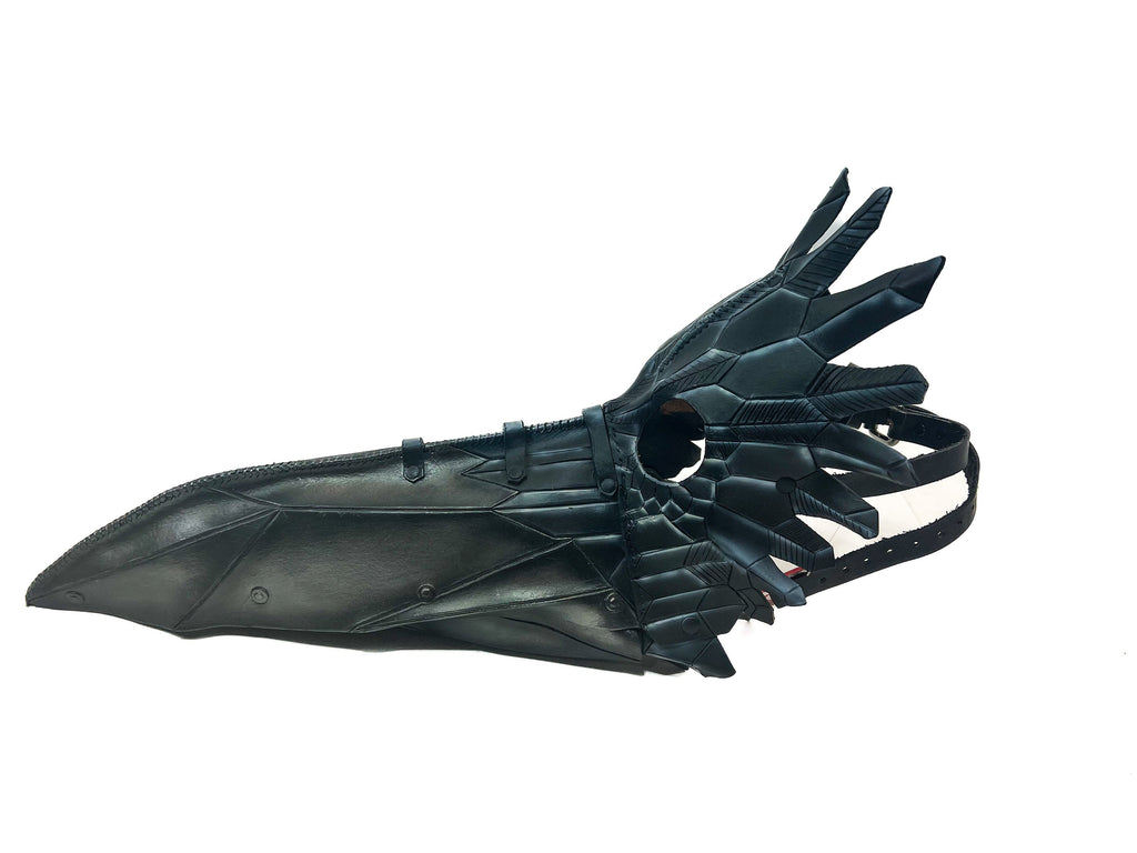 Large Raven Plague Doctor Handmade Genuine Leather Mask