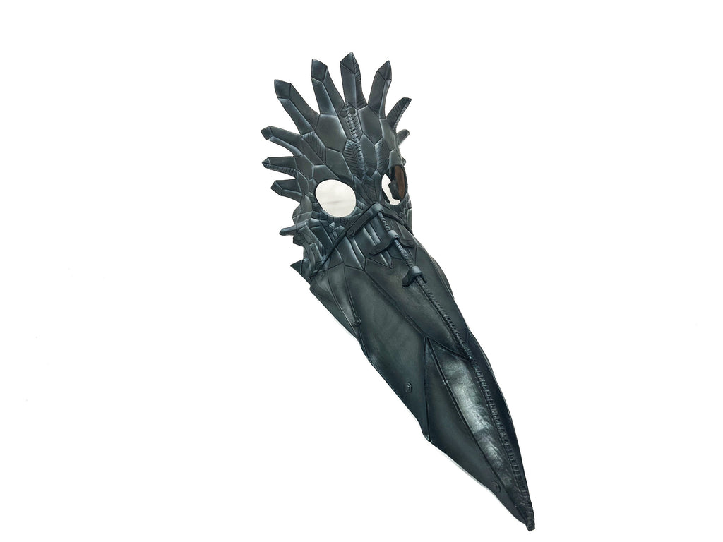 Large Raven Plague Doctor Handmade Genuine Leather Mask