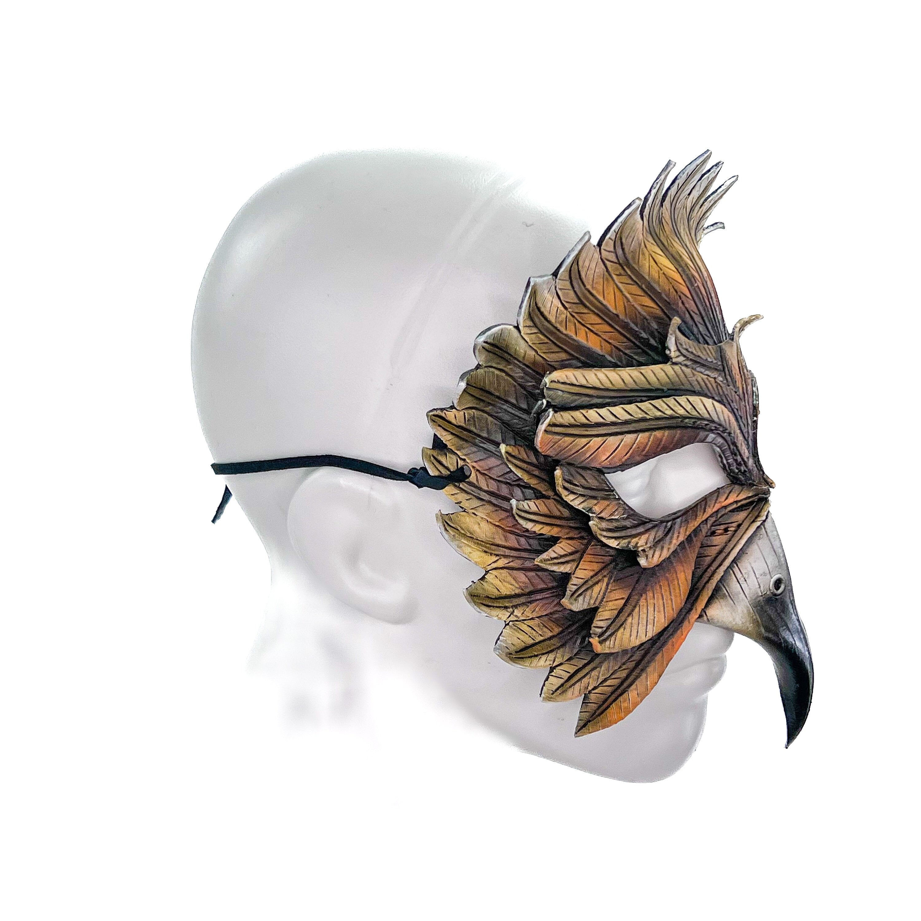 Hawk Handmade Genuine Leather Mask